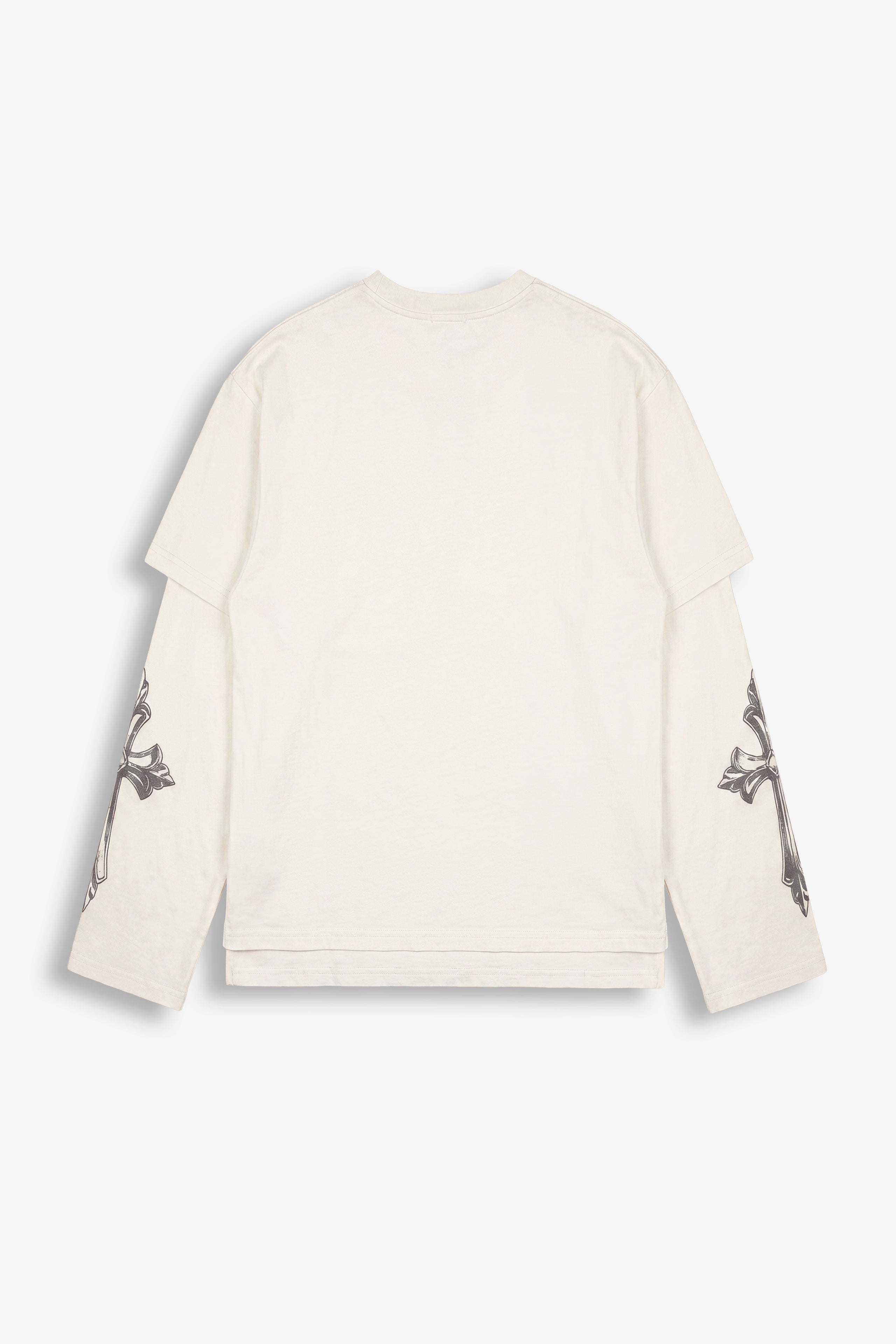Long sleeve Cross White