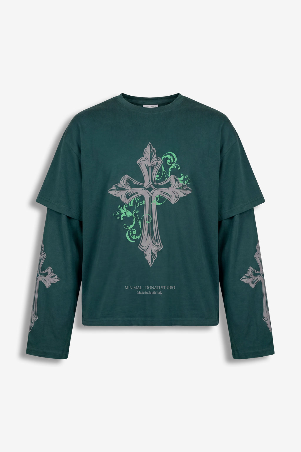 Long sleeve Cross Green