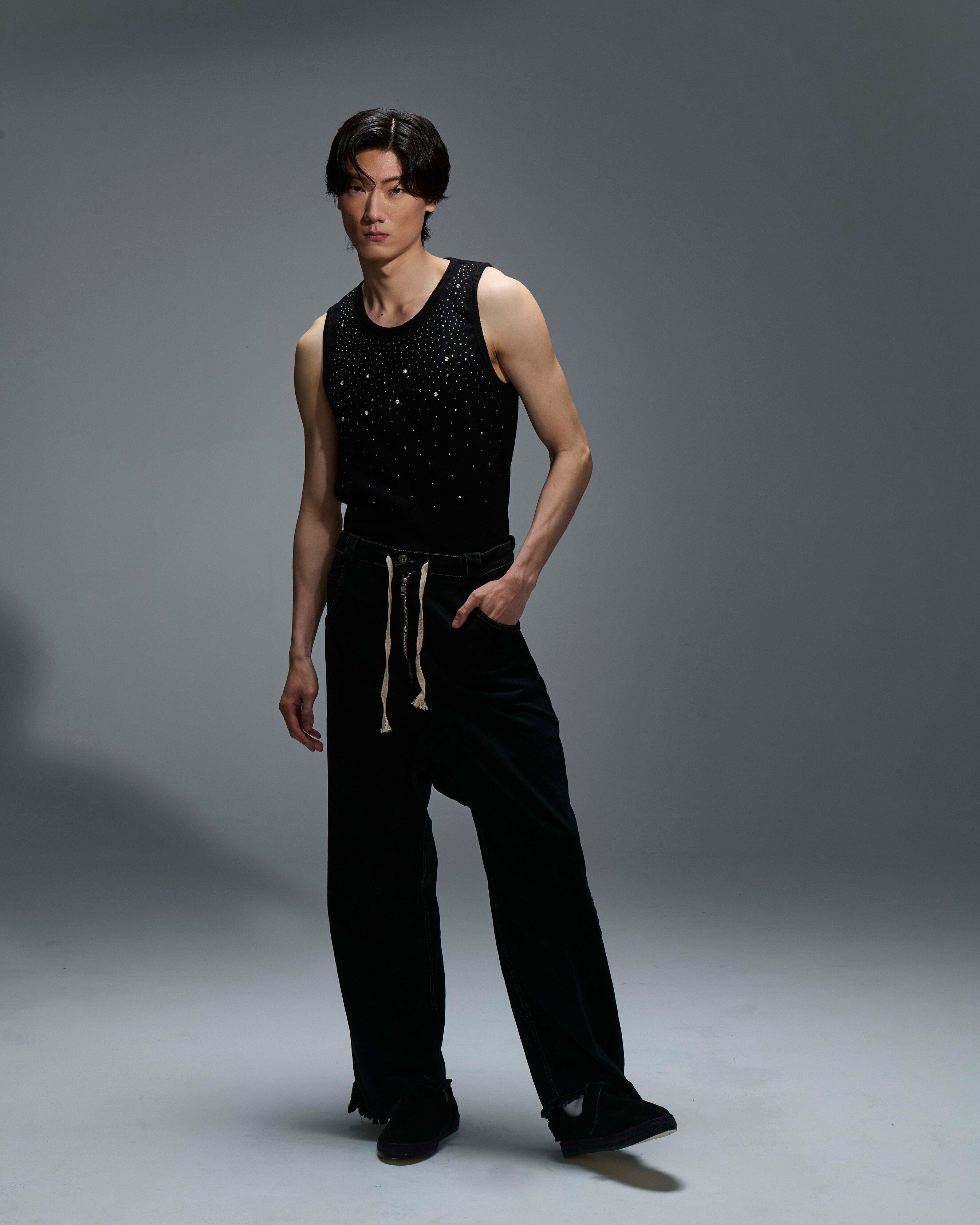Zipped Pants Black