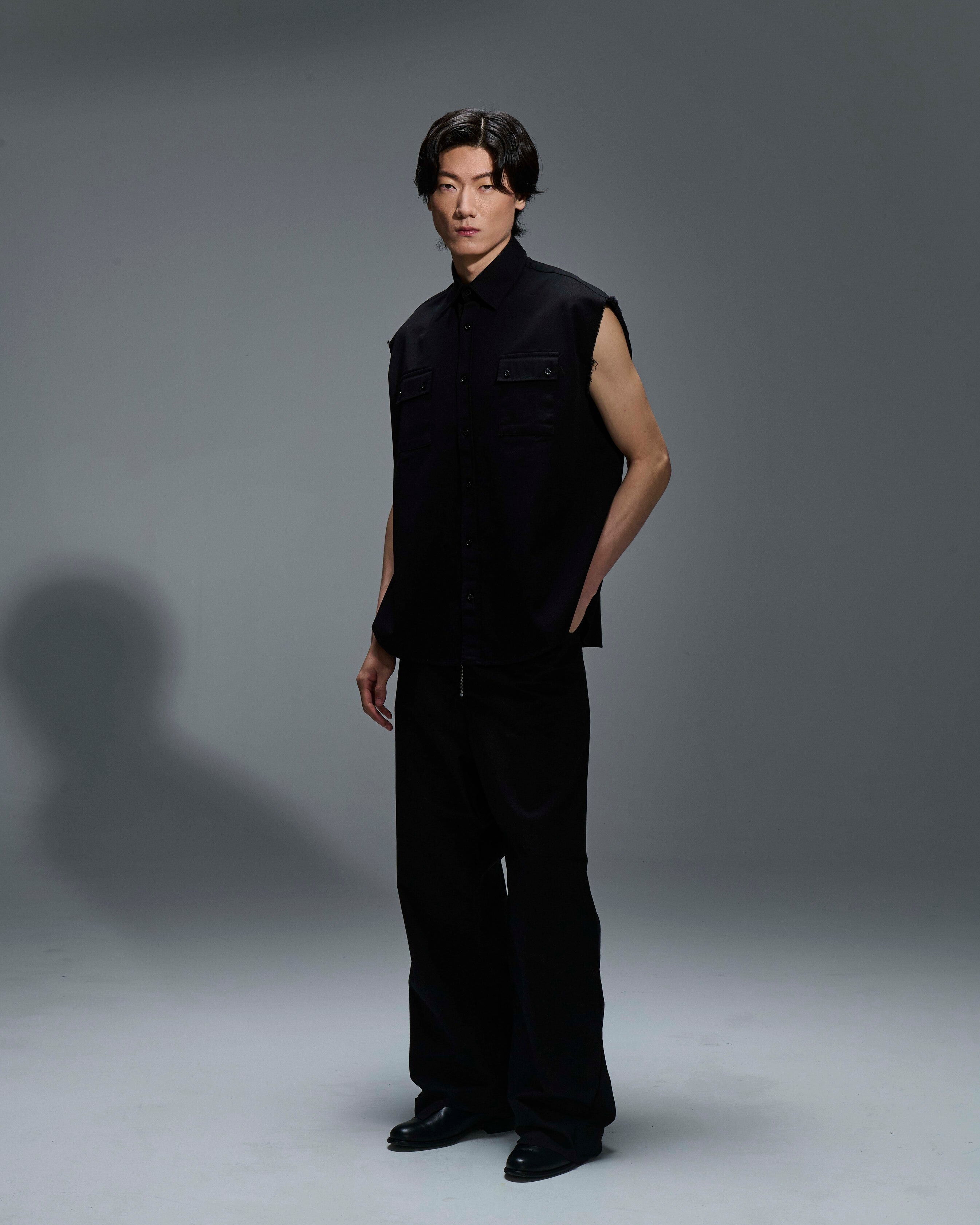 Pantalone con zip Black