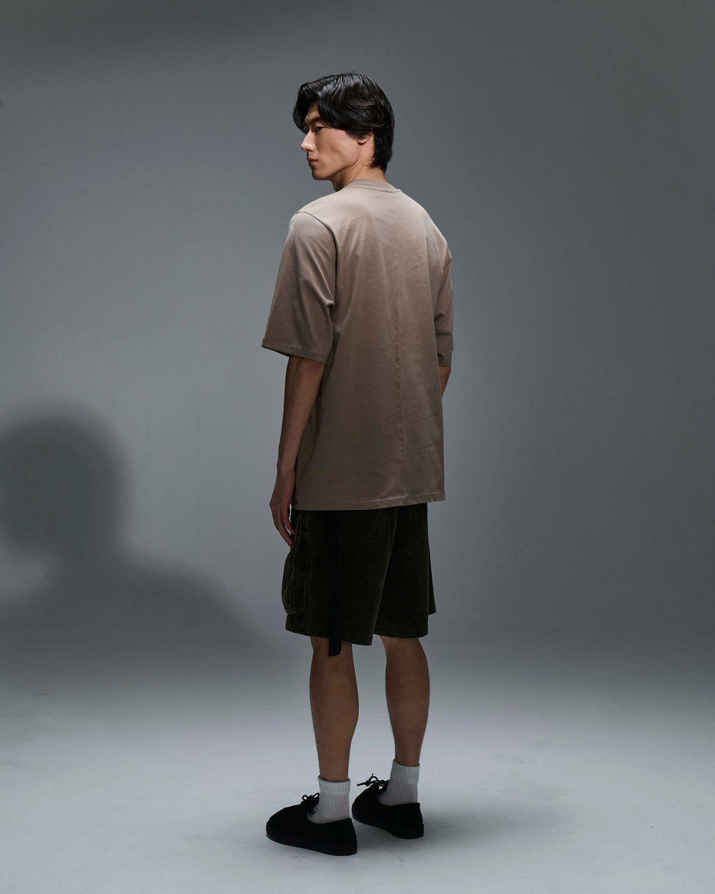 T-shirt con dettaglio nastro Beige