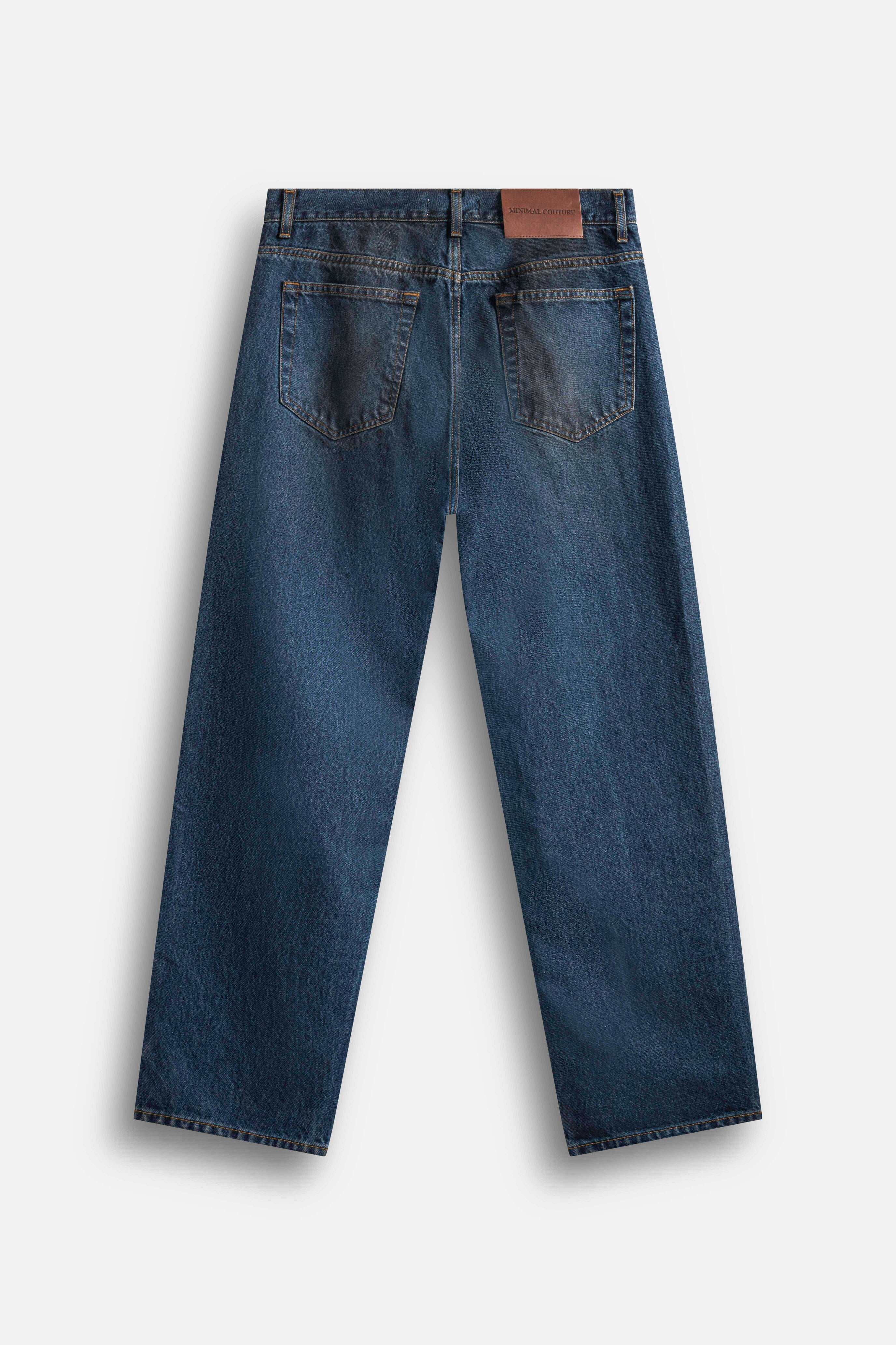 Denim 5 tasche stone wash pigment