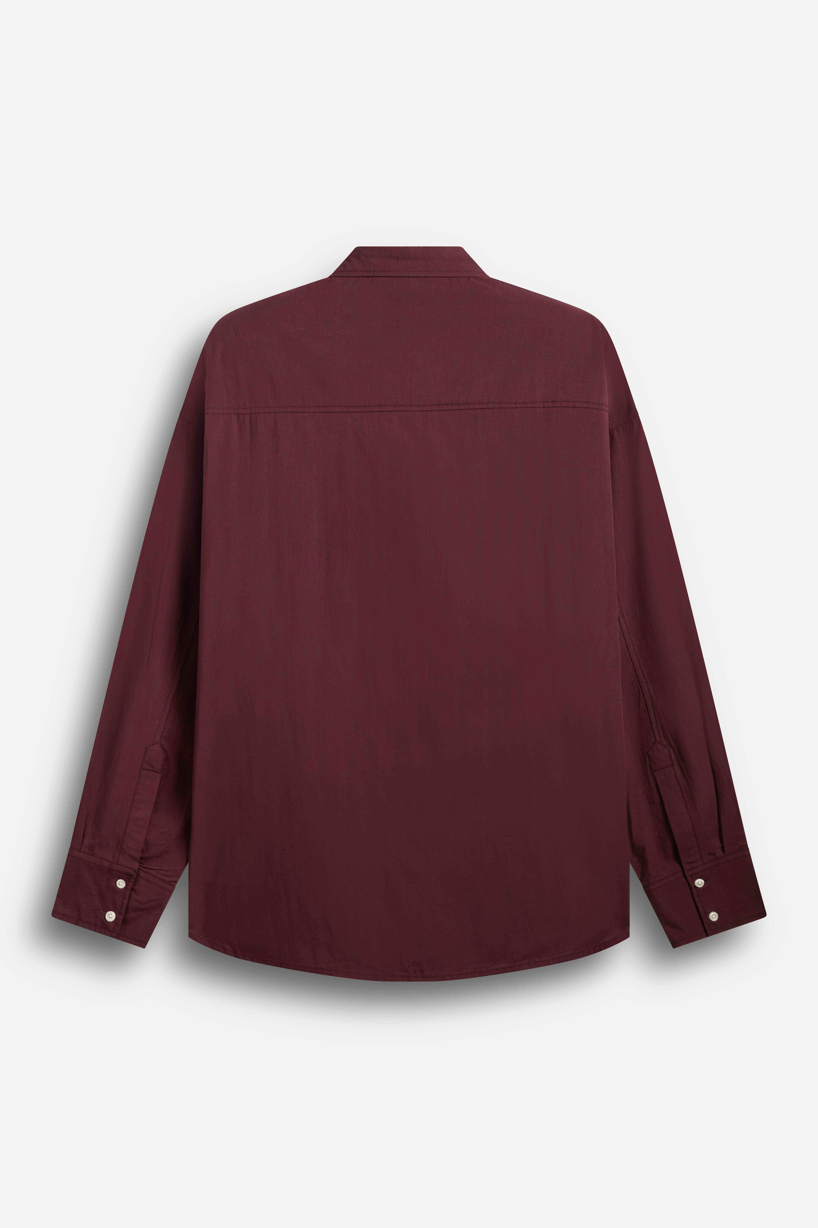 Essential Pocket Shirt Bordeaux