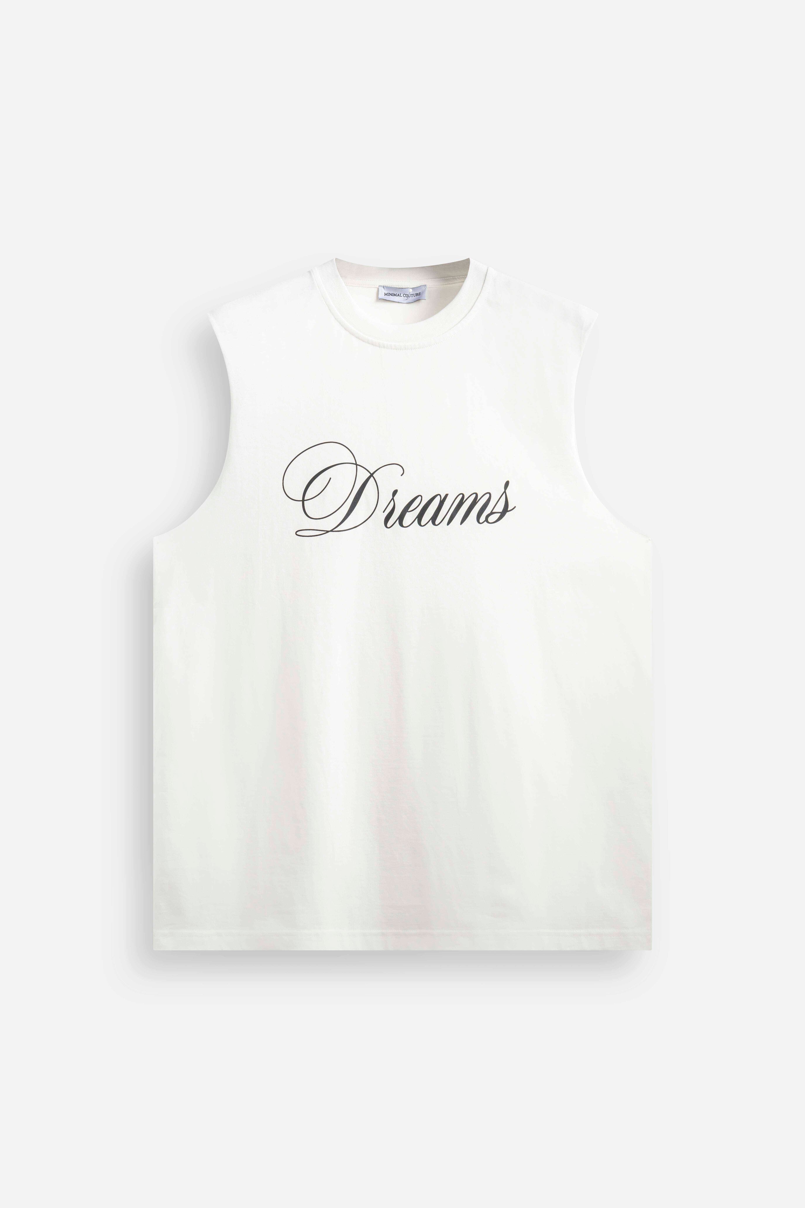 T-shirt smanicata DREAM white