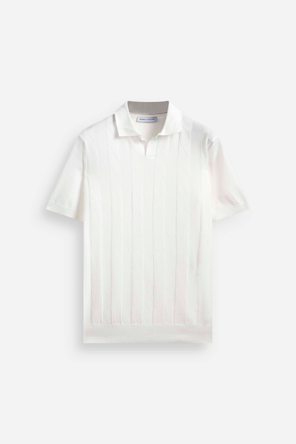 Polo con scollo aperto Off-White