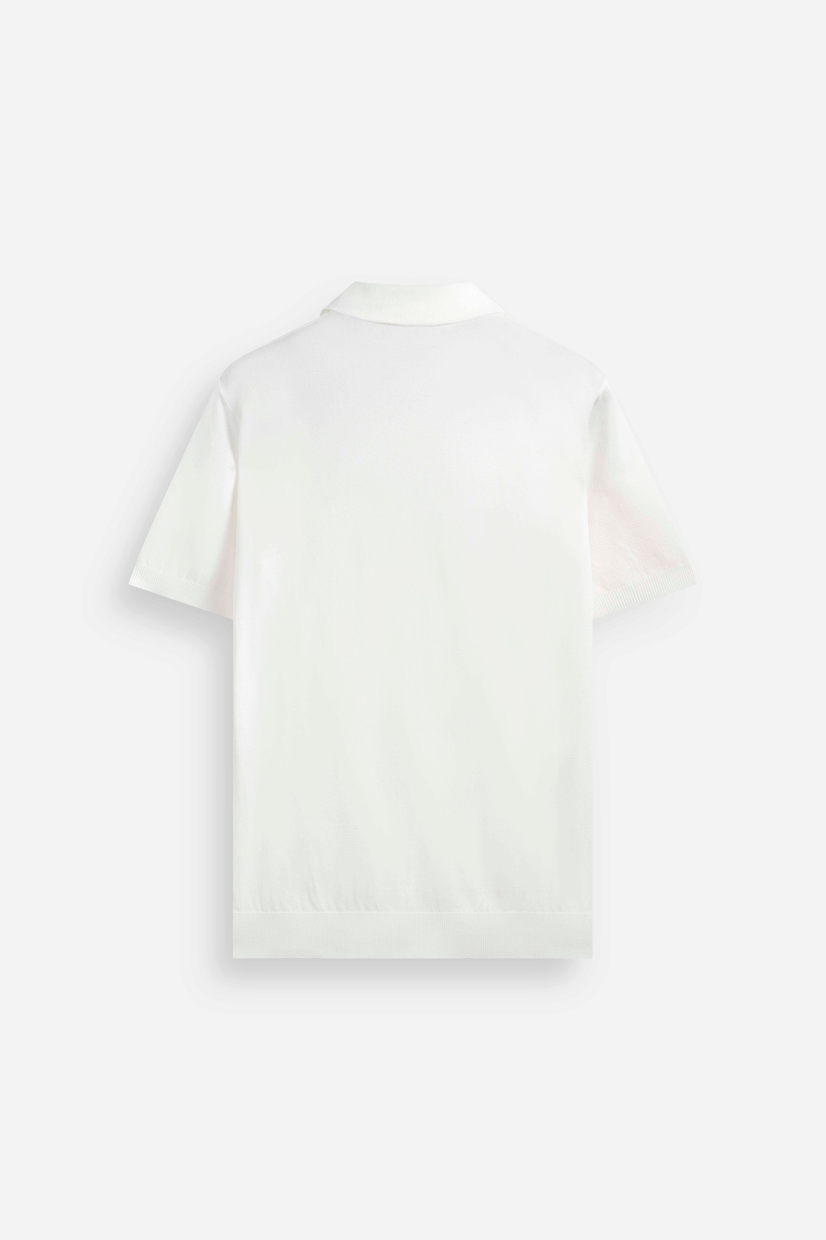 Polo con scollo aperto Off-White