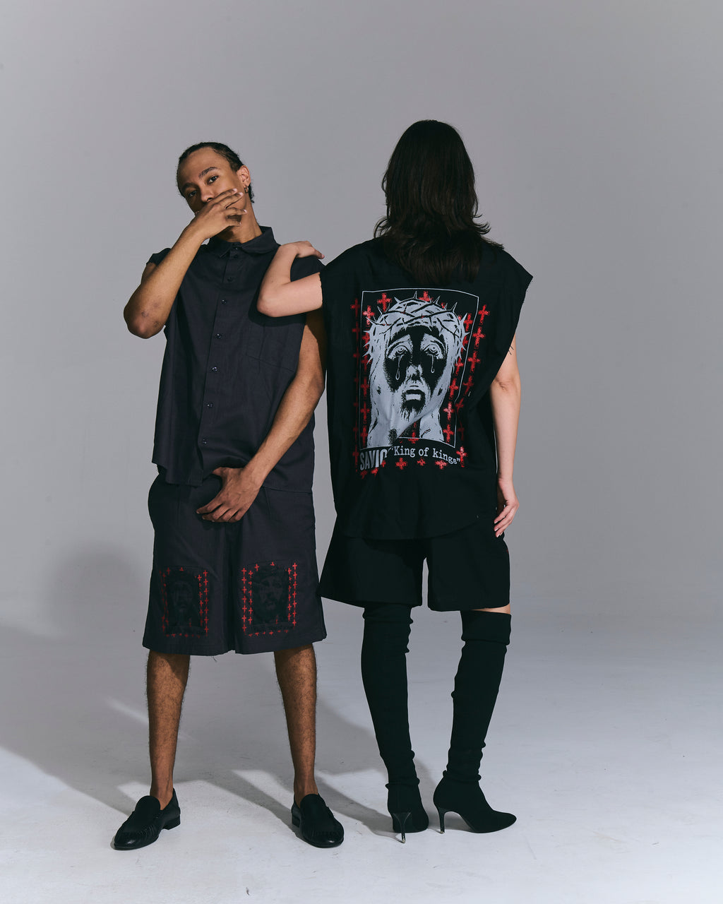 Camicia smanicata “Savior” – Dark Grey