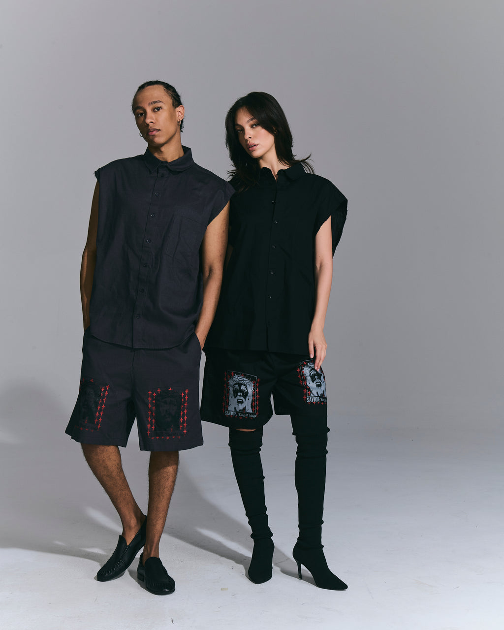 Camicia smanicata “Savior” – Dark Grey