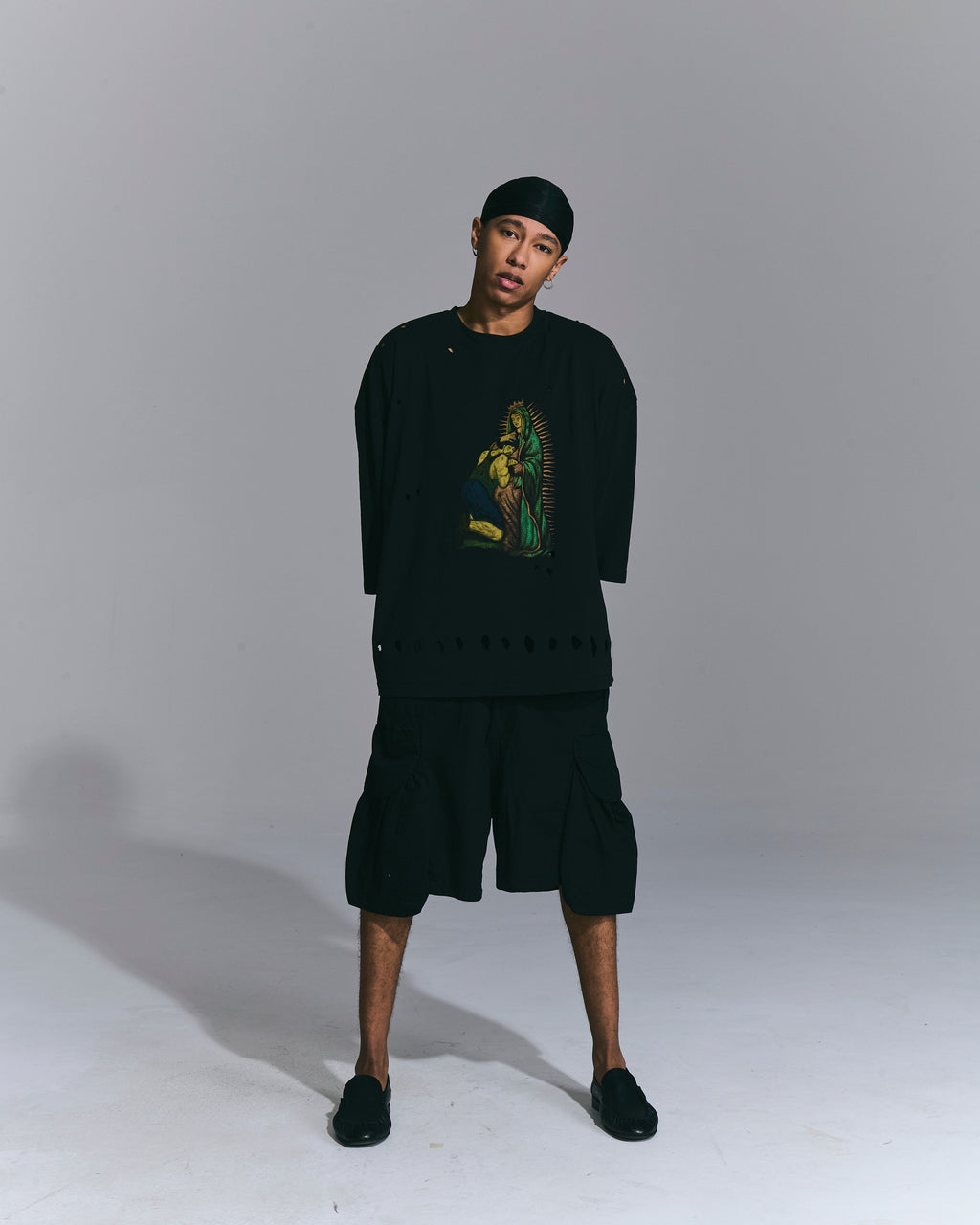 T-shirt stampata Black