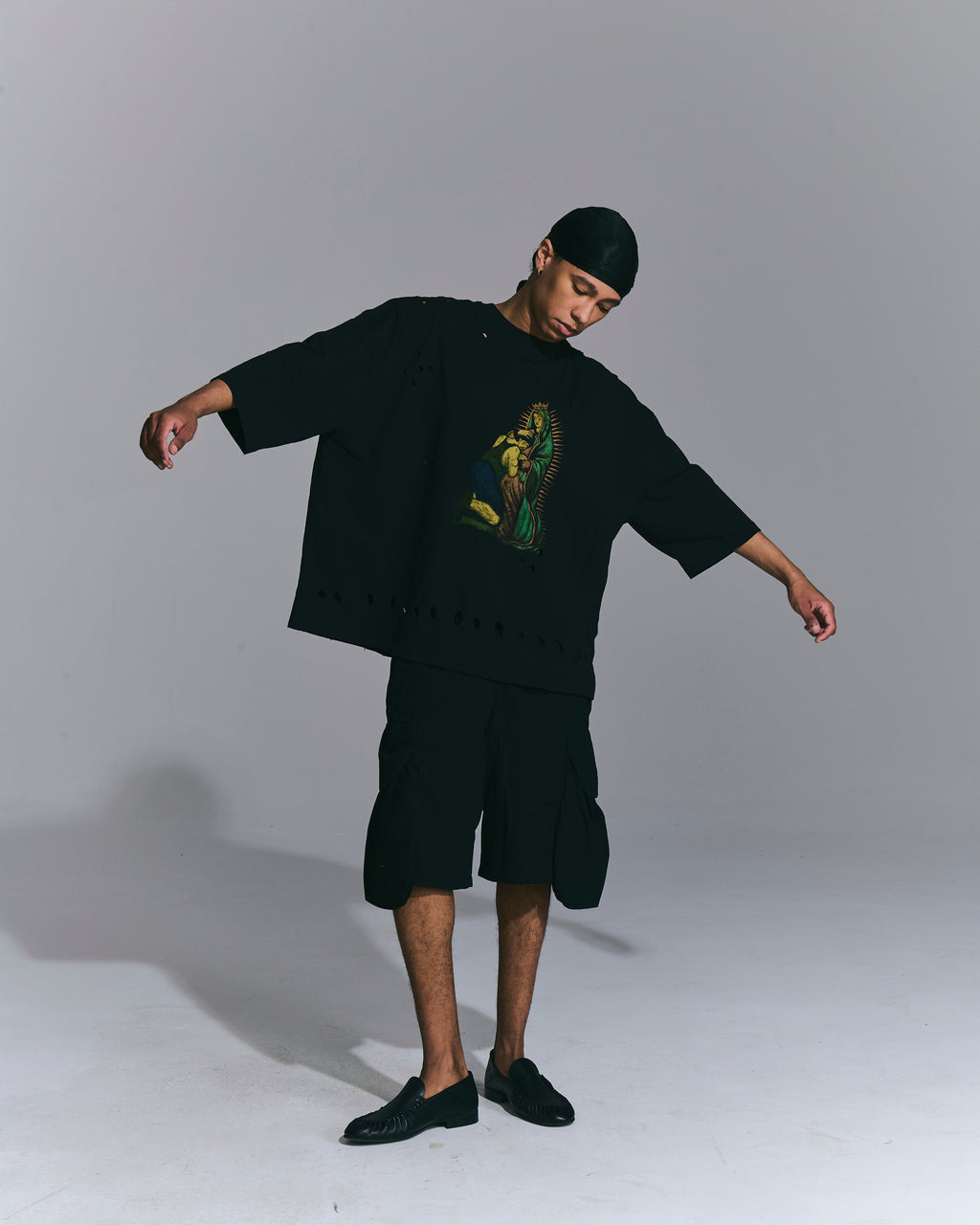 T-shirt stampata Black