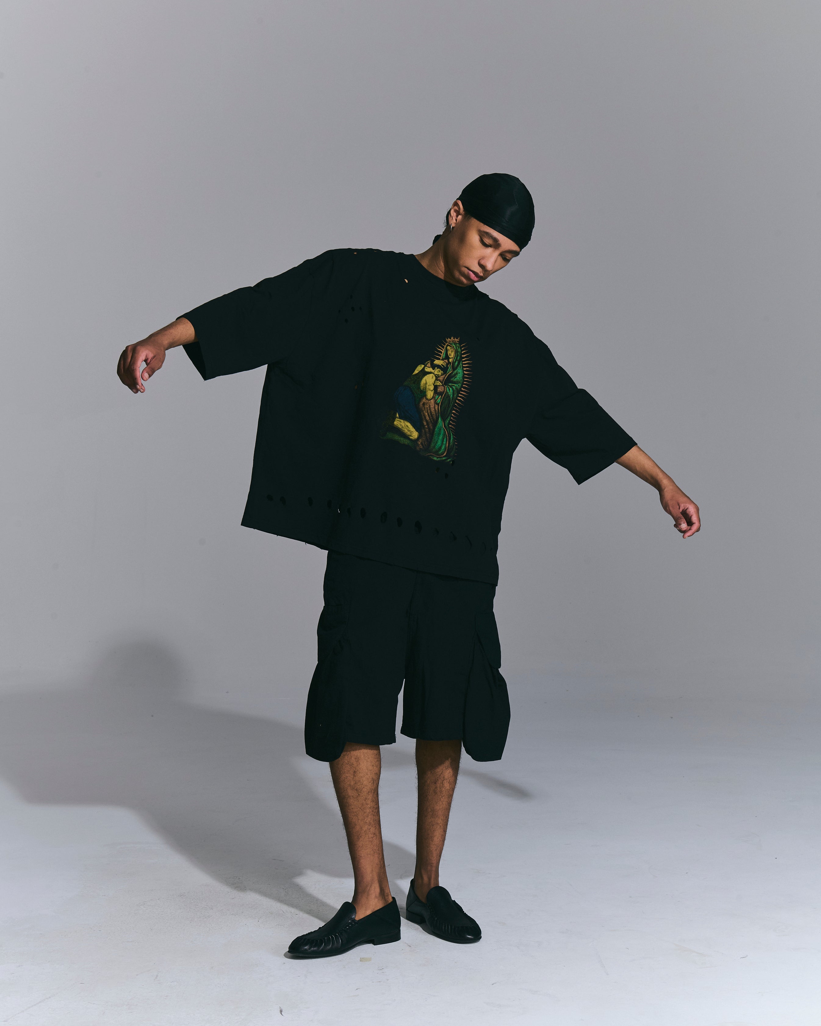T-shirt stampata Black
