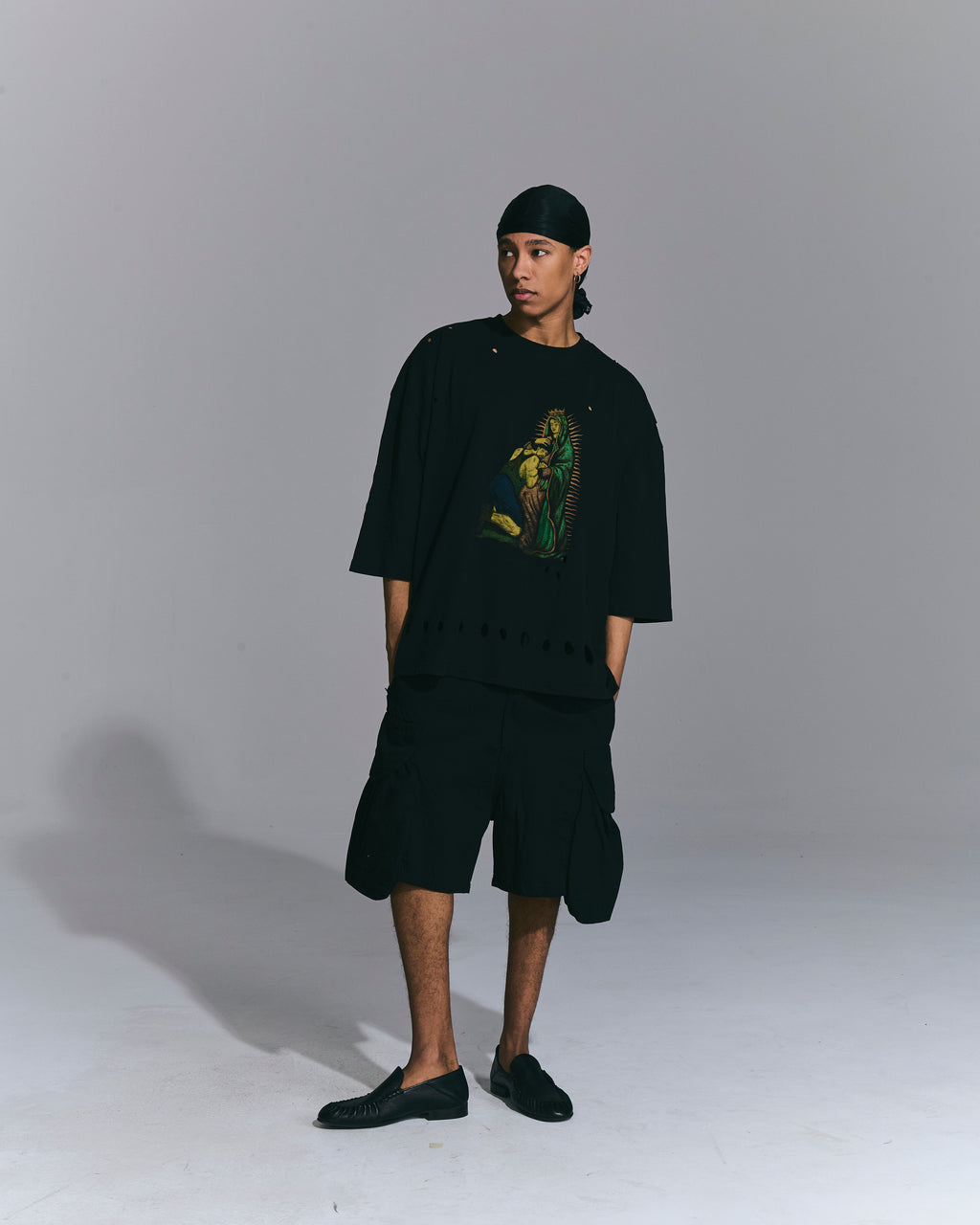 T-shirt stampata Black