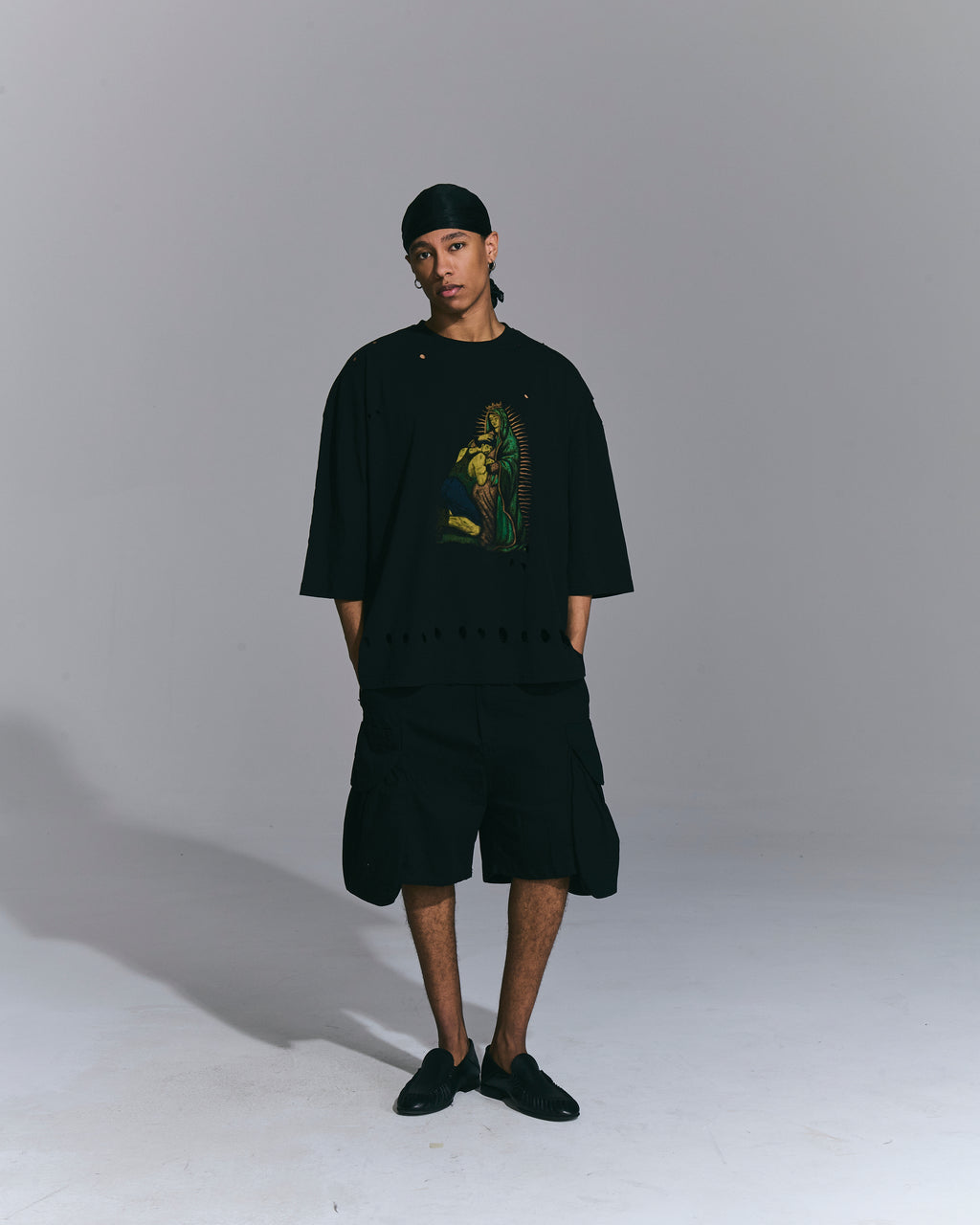 T-shirt stampata Black