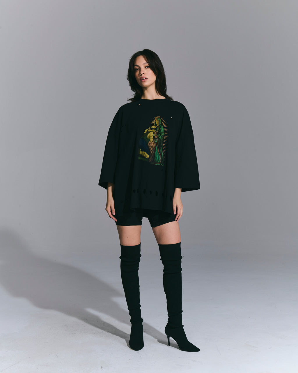 T-shirt stampata Black