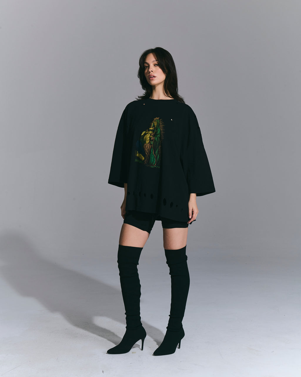 T-shirt stampata Black