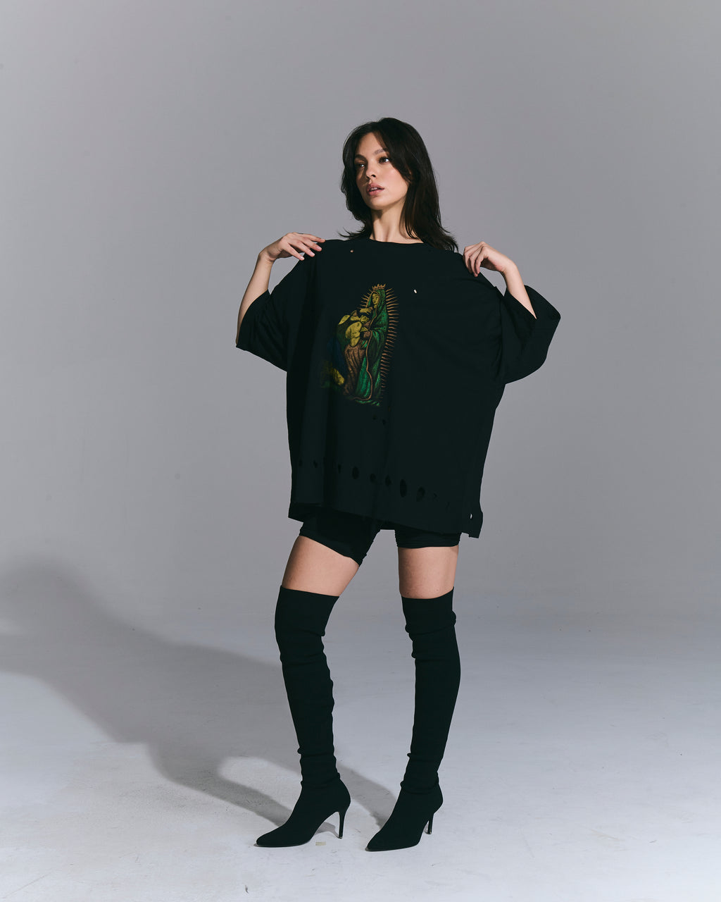 T-shirt stampata Black