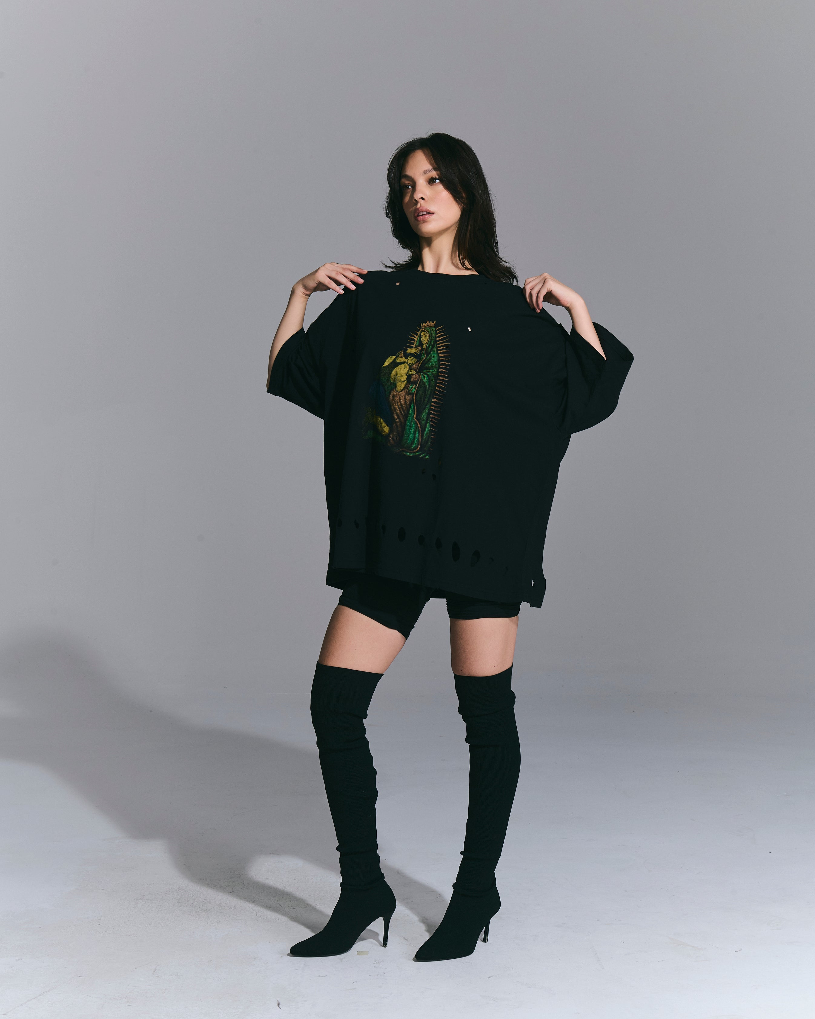 T-shirt stampata Black