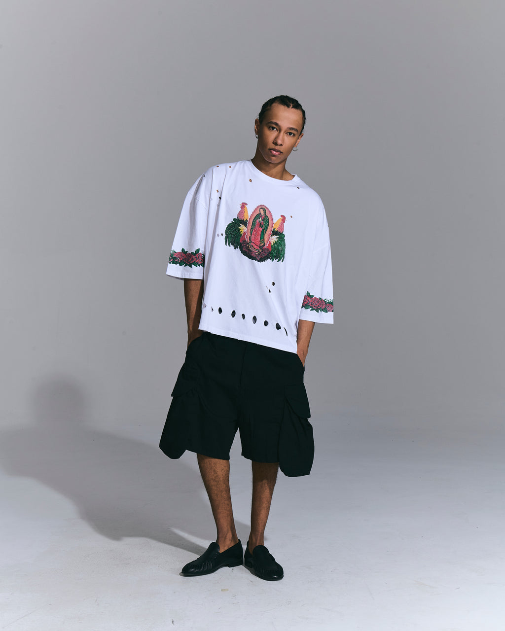 T-Shirt Oversize “Guadalupe” White
