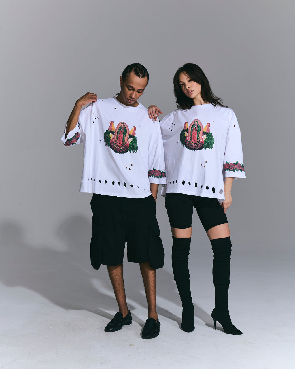 T-Shirt Oversize “Guadalupe” White