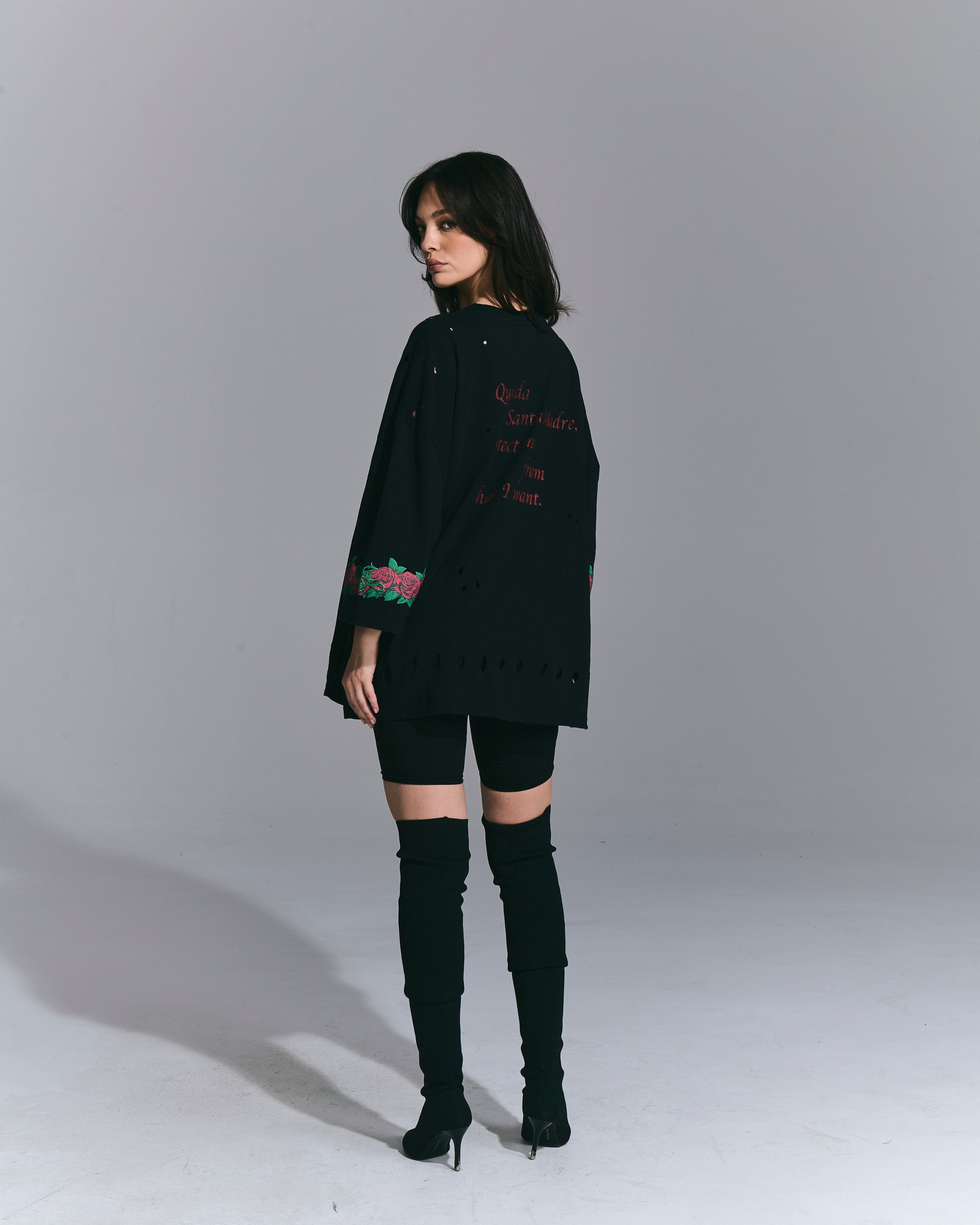 T-Shirt Oversize “Guadalupe” Black