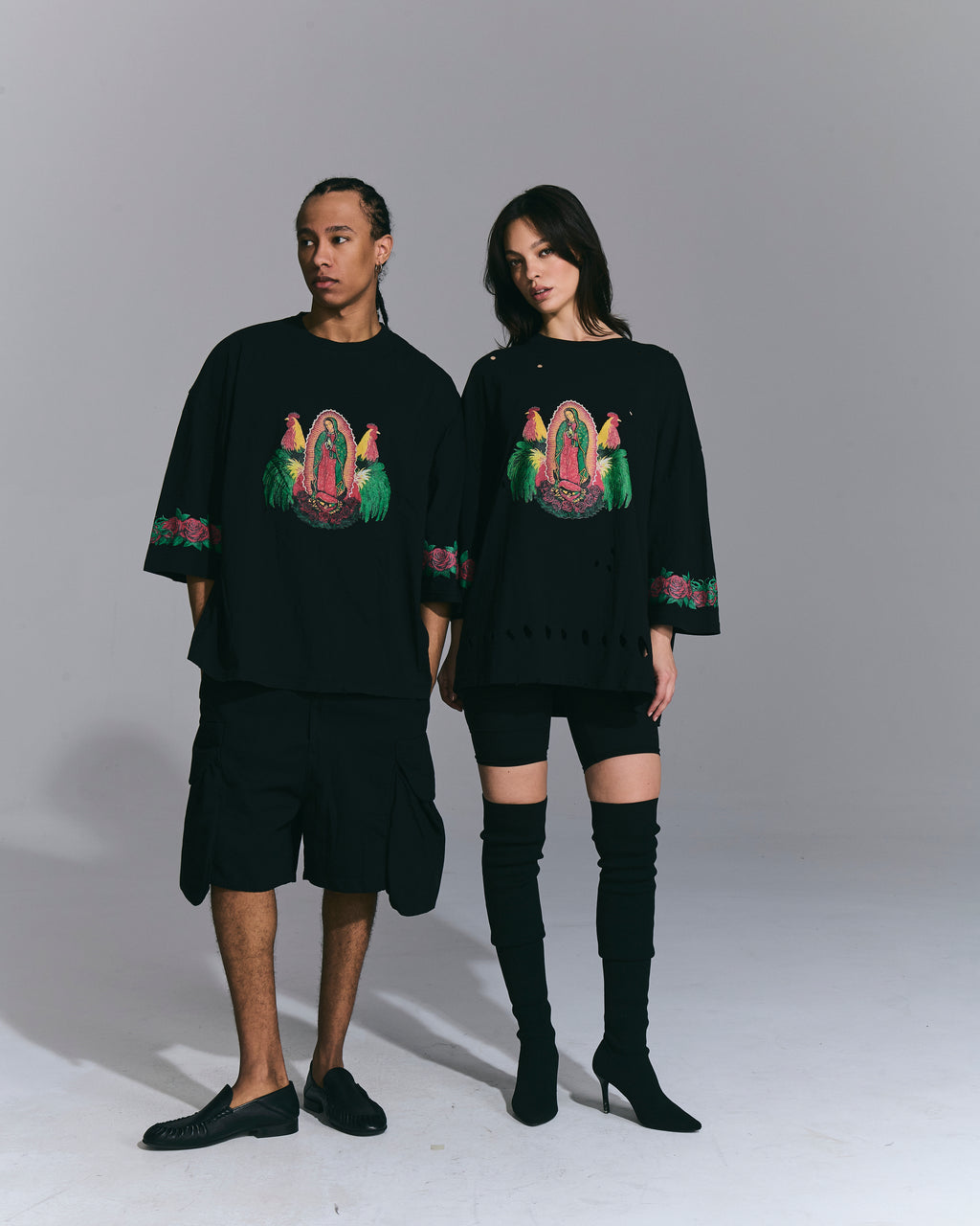 T-Shirt Oversize “Guadalupe” Black