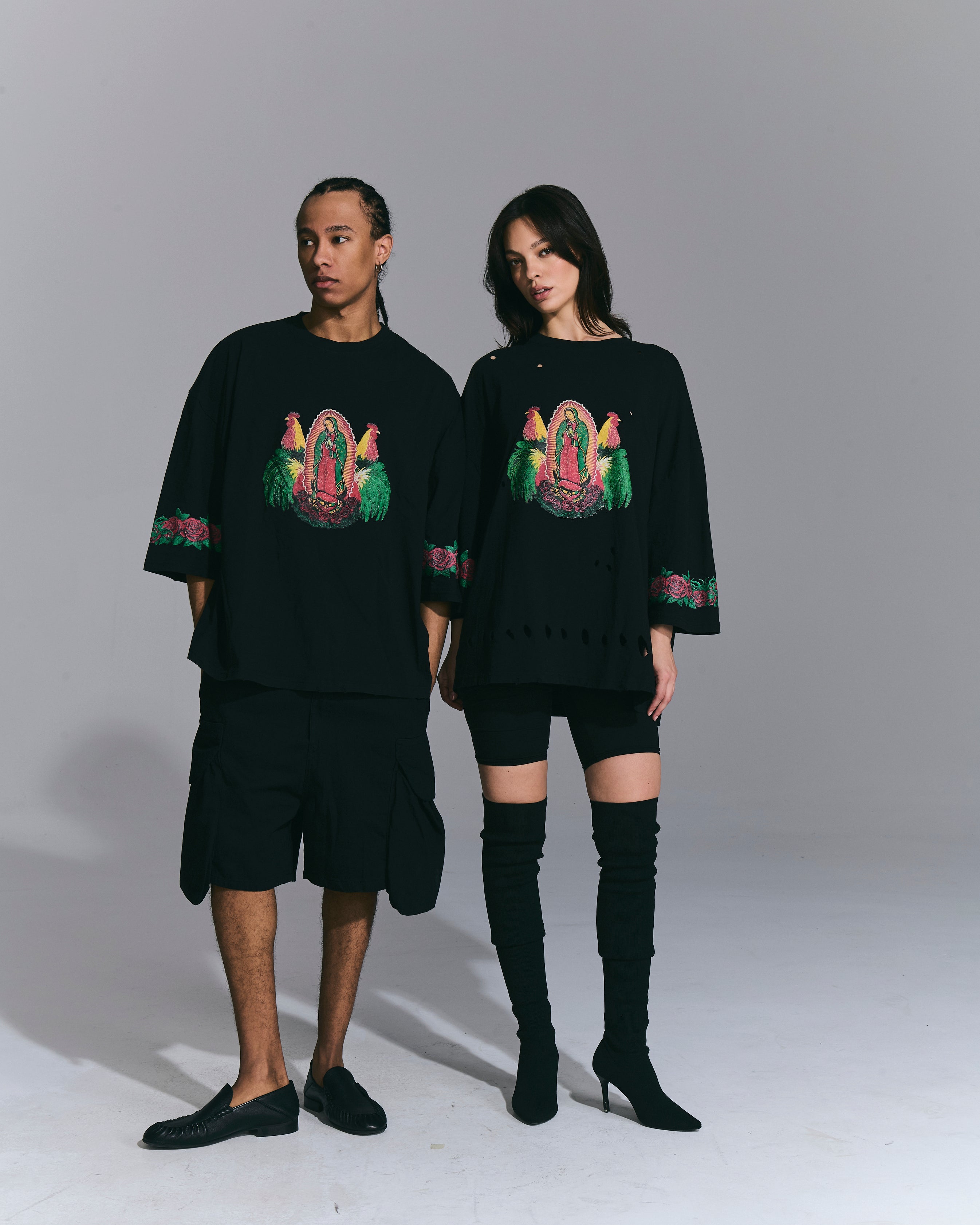 T-Shirt Oversize “Guadalupe” Black