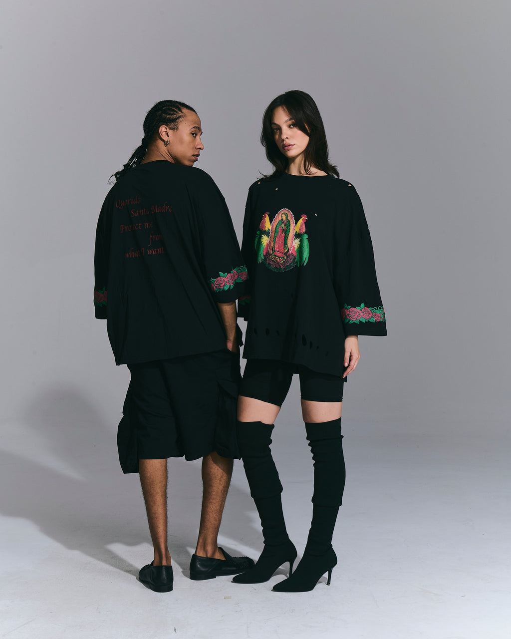 T-Shirt Oversize “Guadalupe” Black