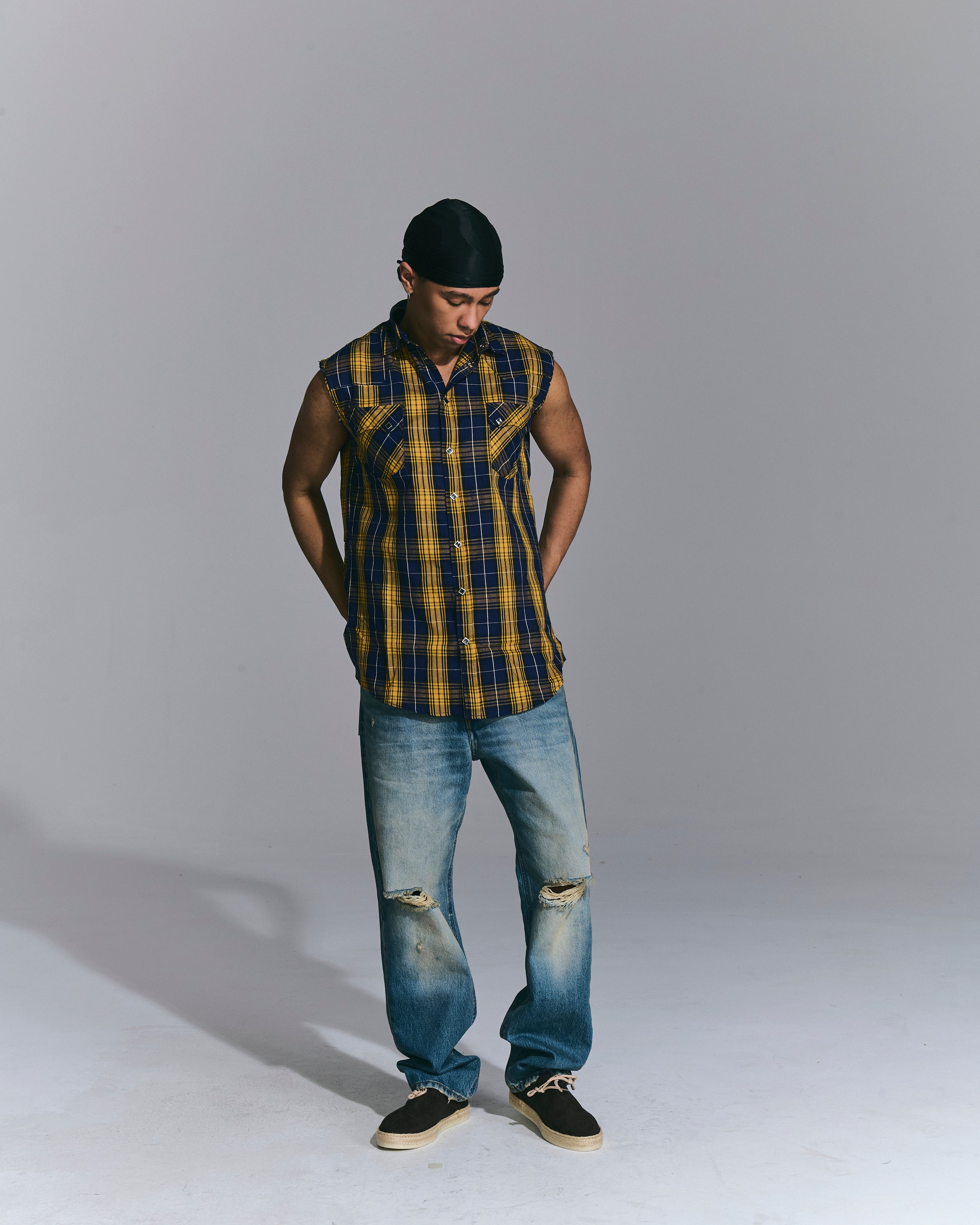 Camicia Smanicata country Yellow