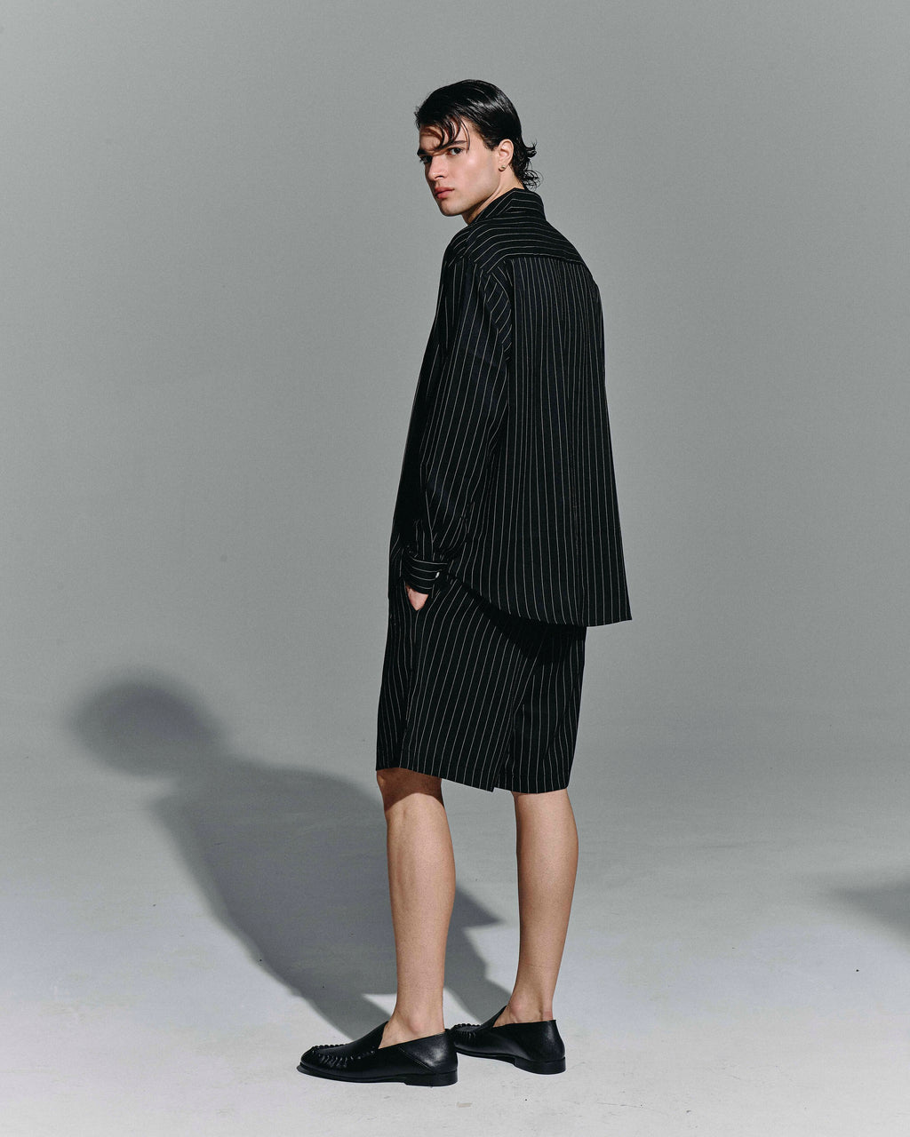 Camicia “Black Pinstripe” – Black