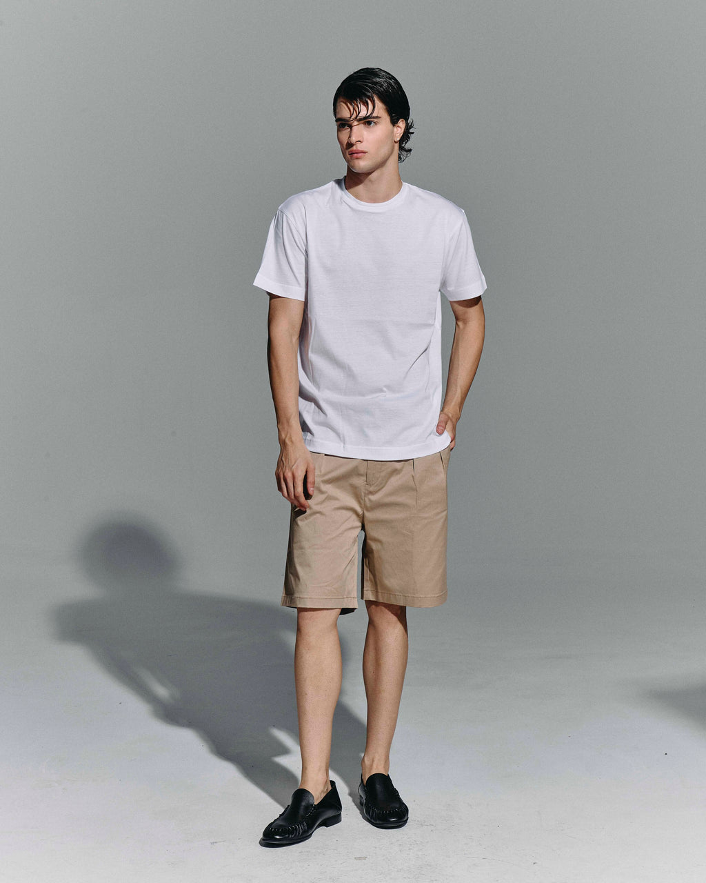 Bermuda “Classic Pleated” – Beige
