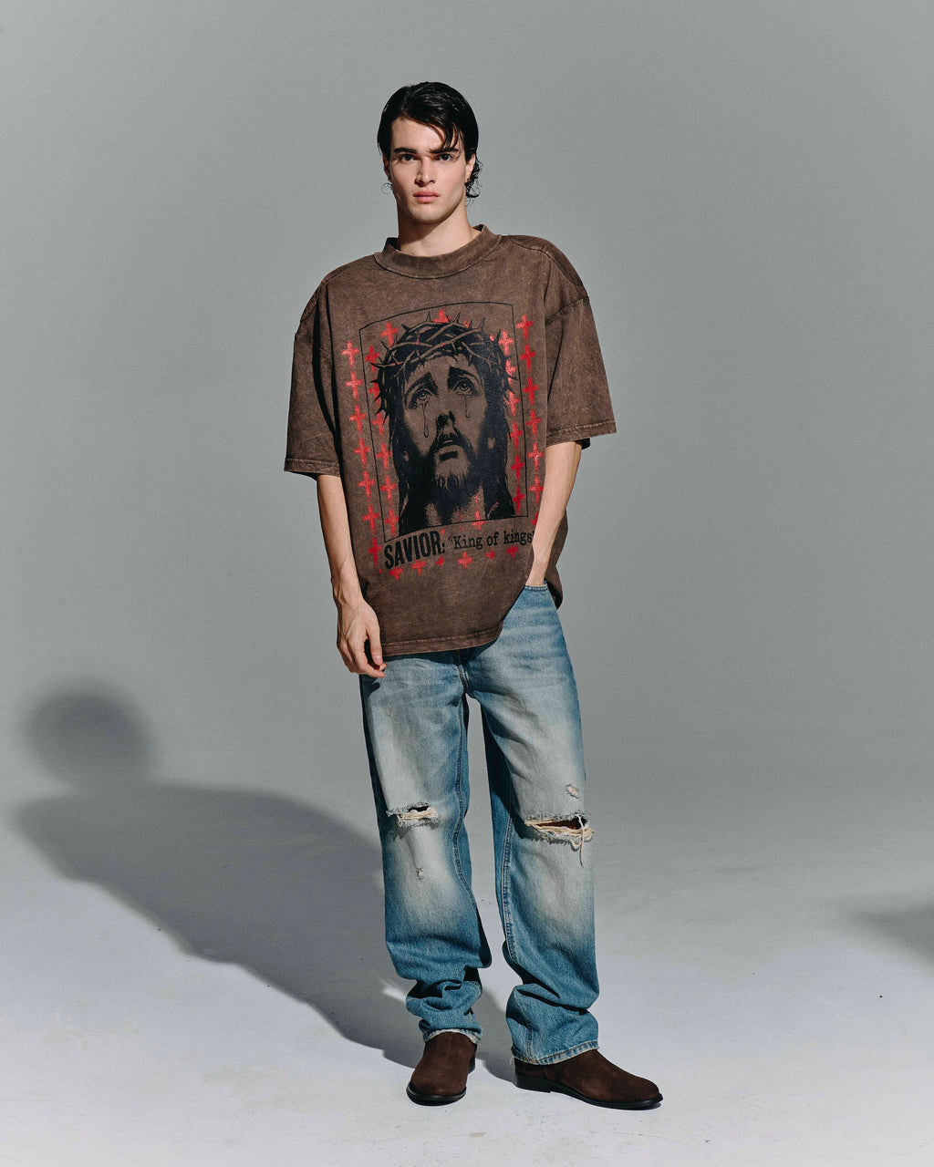 Jeans “Destroyed Fade” – Light Blue