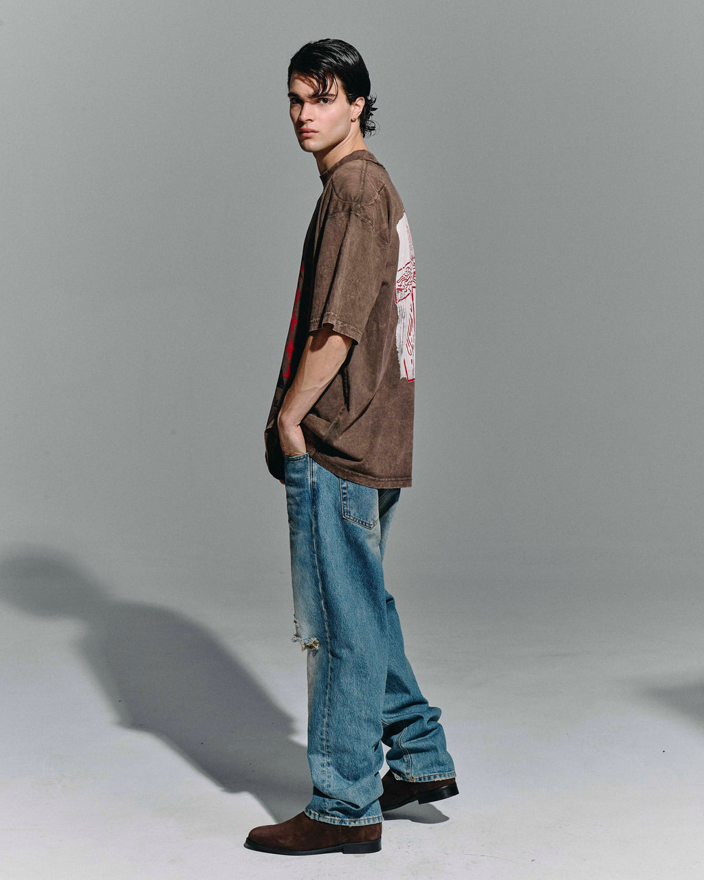 Jeans “Destroyed Fade” – Light Blue