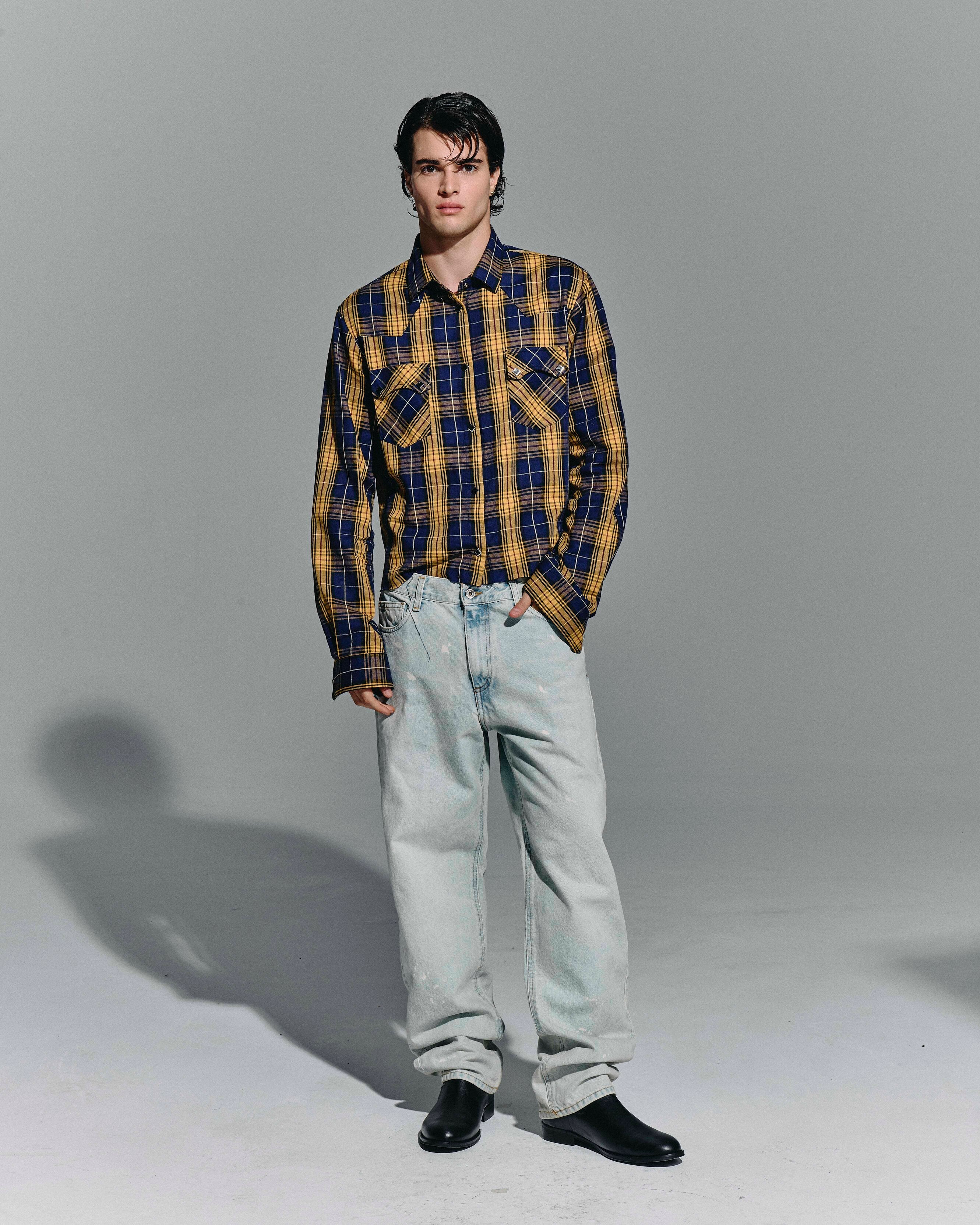 Jeans “Paint Wash” – Ice Blue