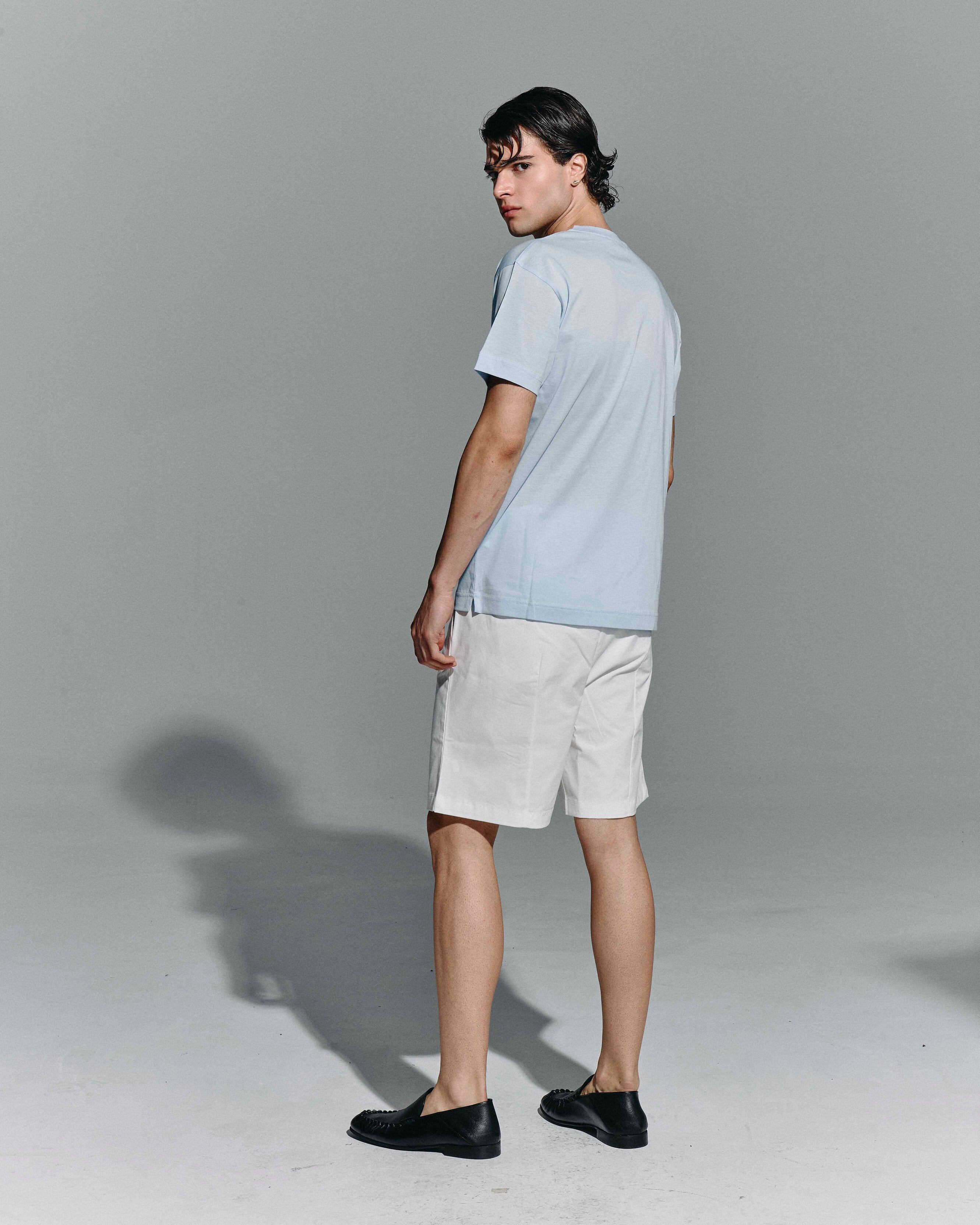 Bermuda “Classic Pleated” – White