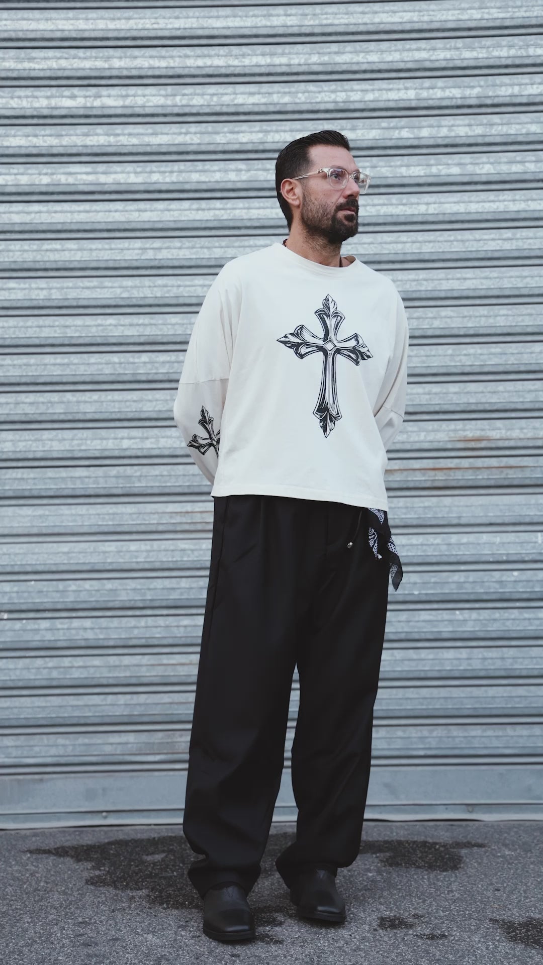 Longsleeve crop  Limited Edition Croci Cream