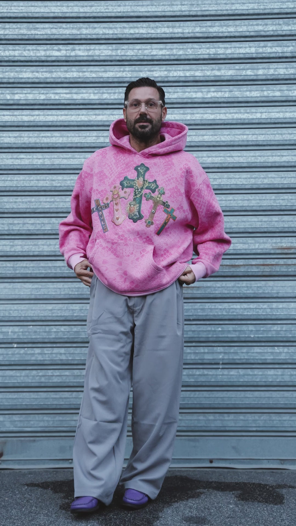 Hoodie tracksuit Croci color Fuxia