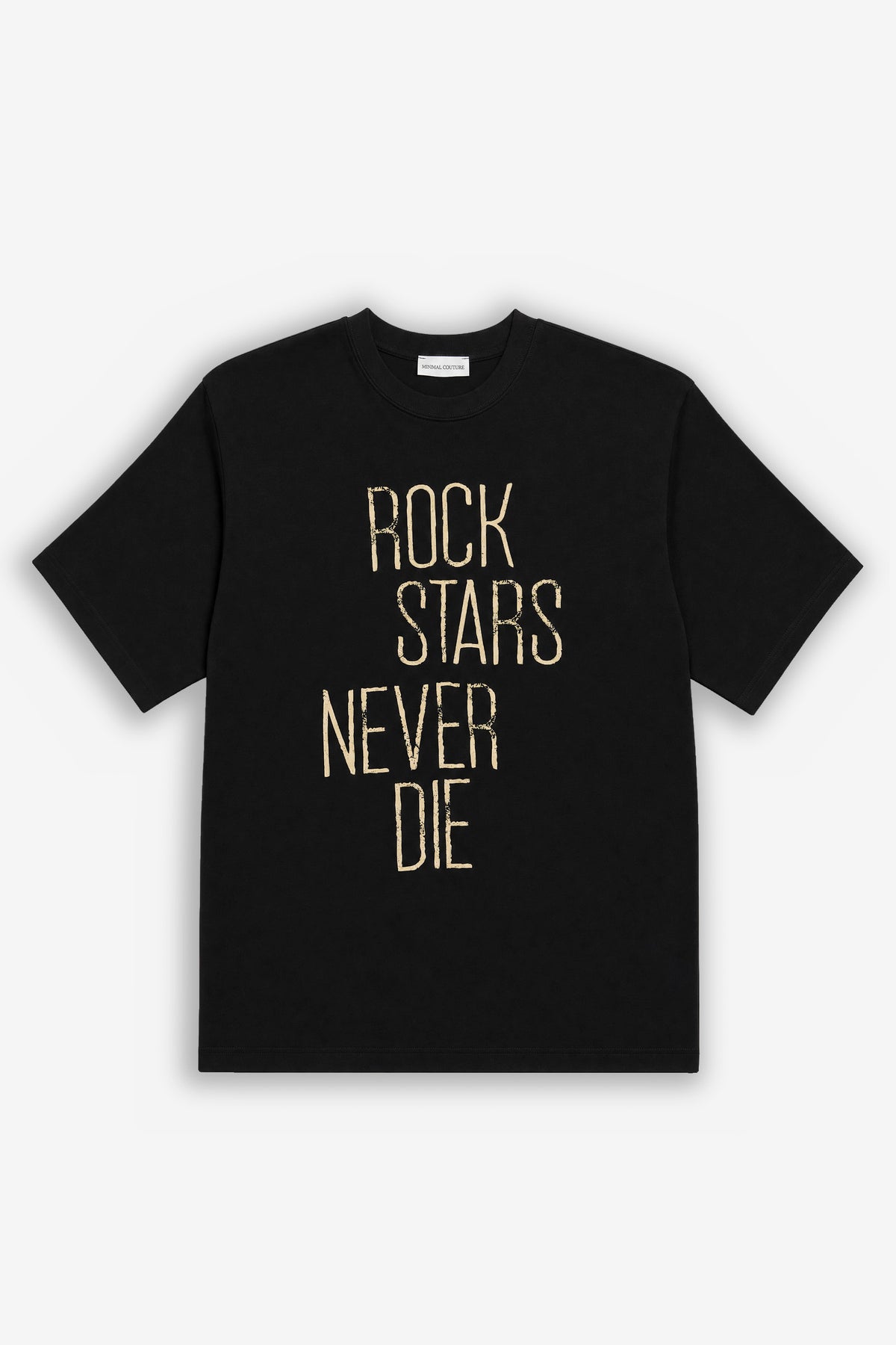 T-shirt con spalline Minimal Rock Black