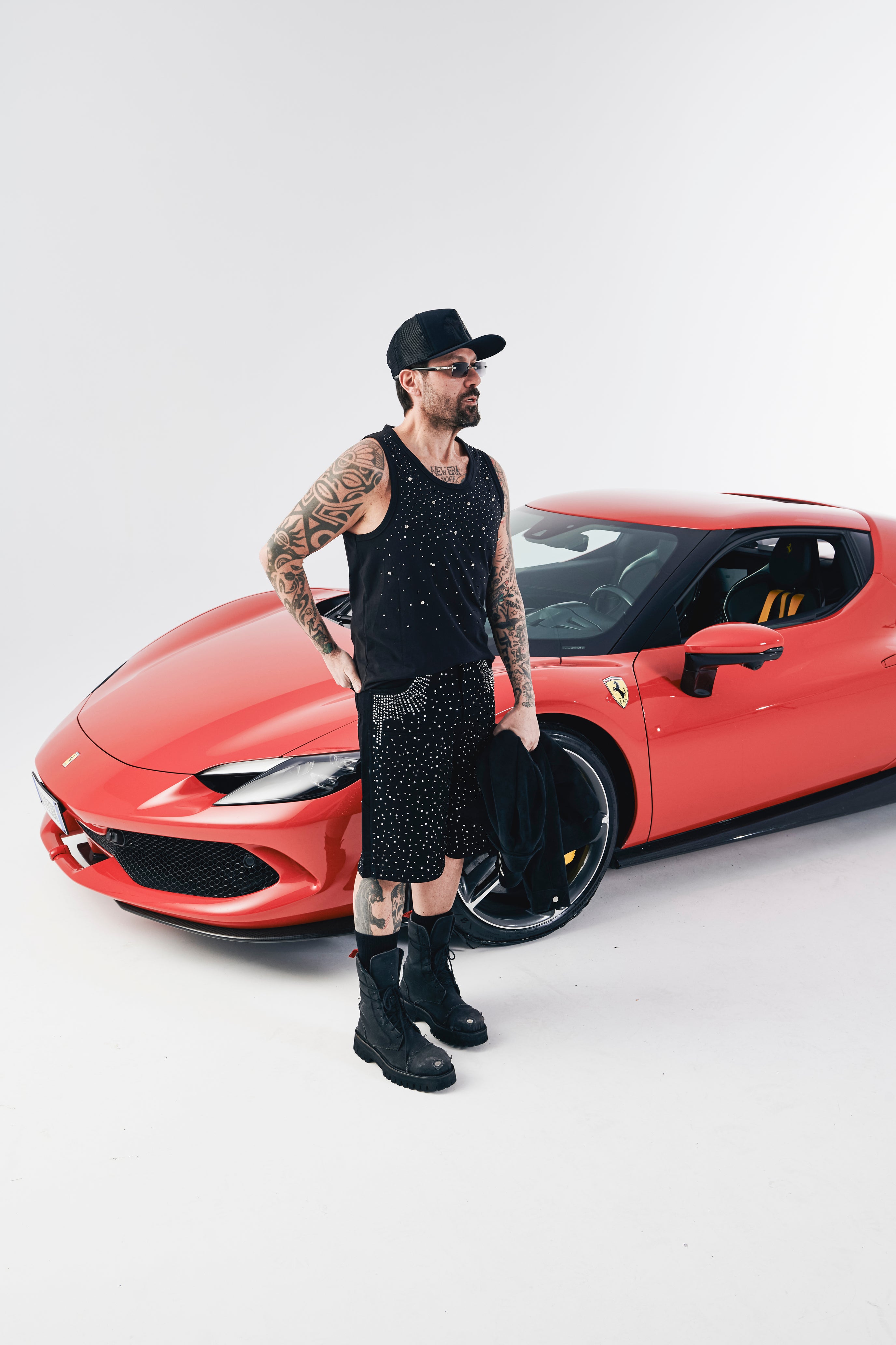 Crystal Tank Top Black