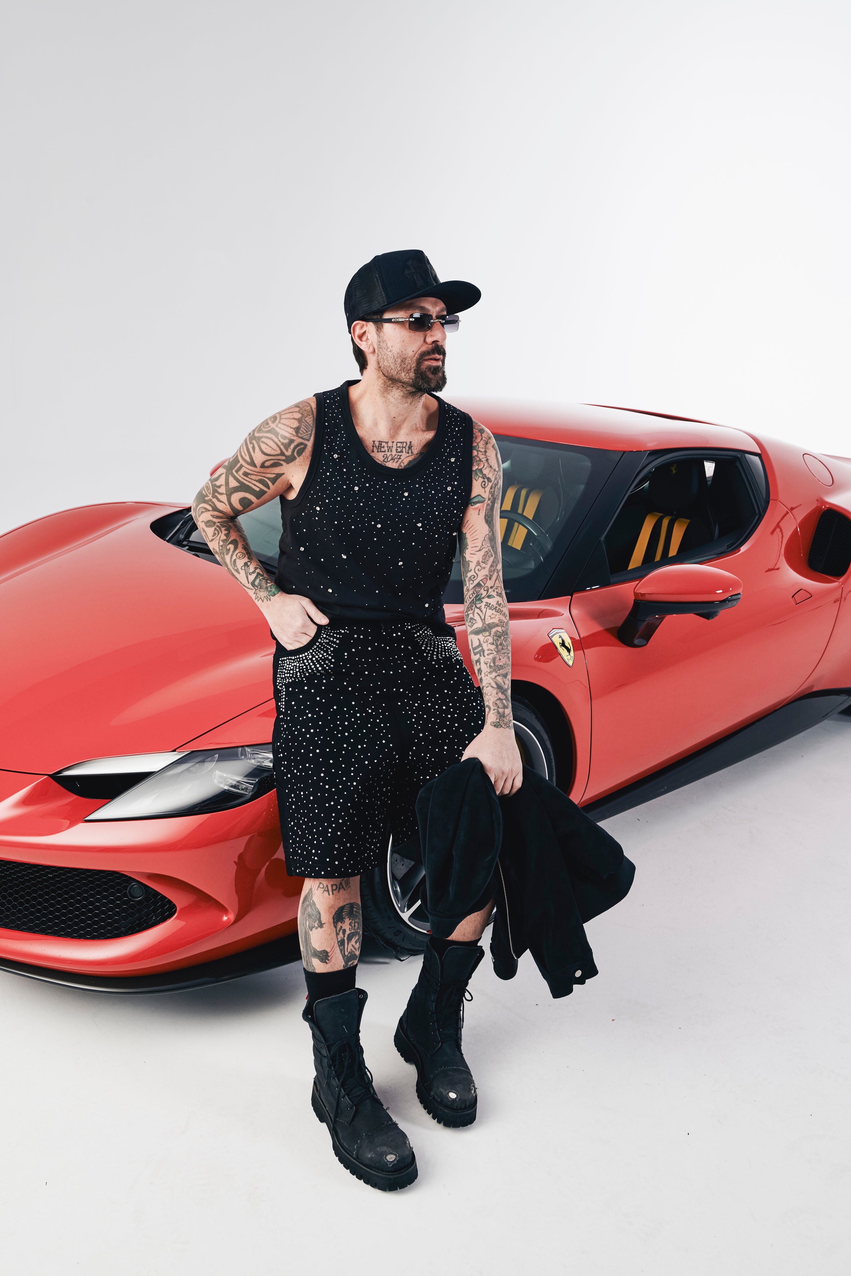 Crystal Tank Top Black