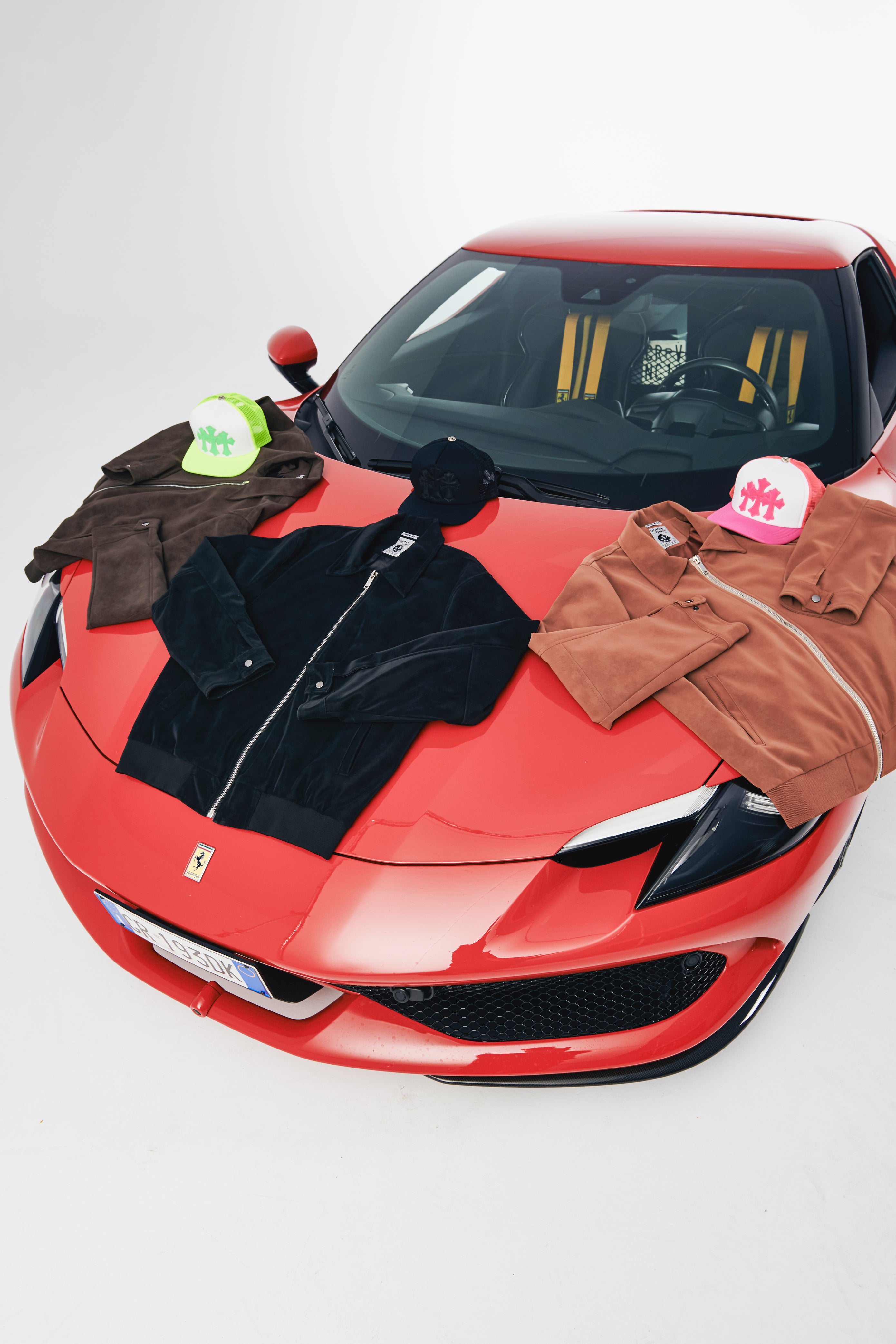 Suede Zipped Jacket Brown