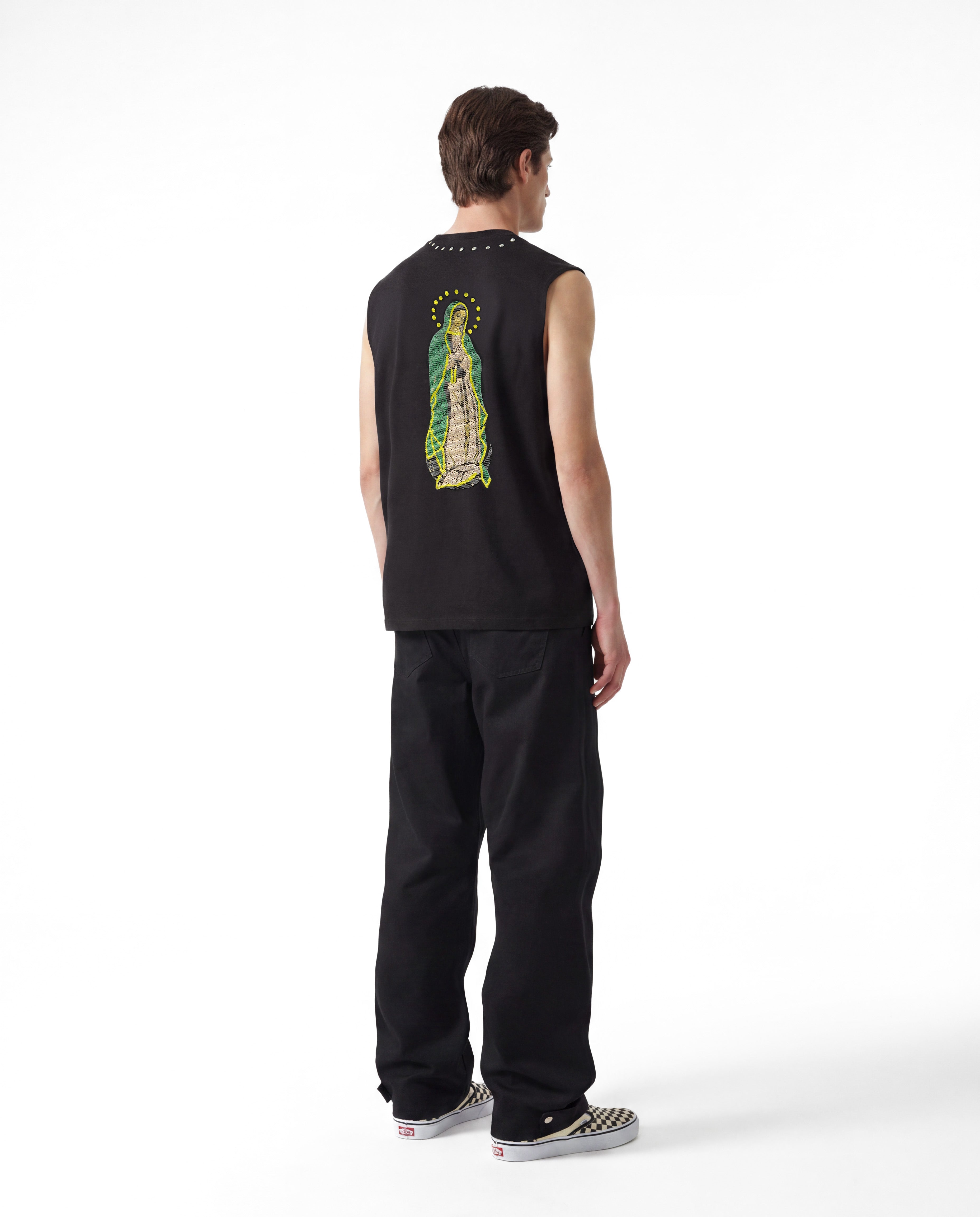 Canotta Oversize “Santa Madre” – Black