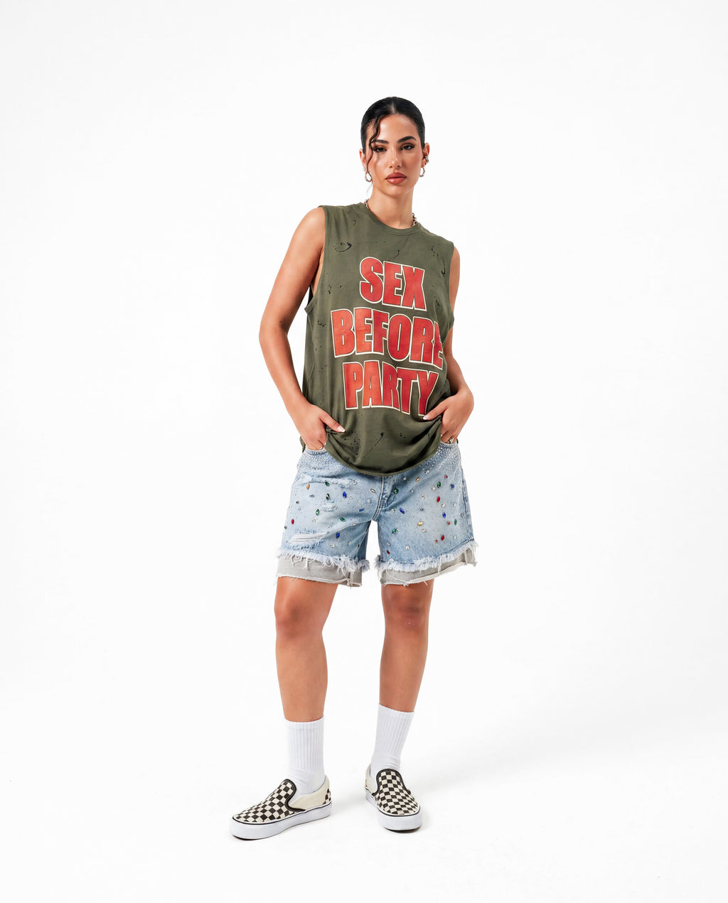 Canotta Oversize “Party” – Green
