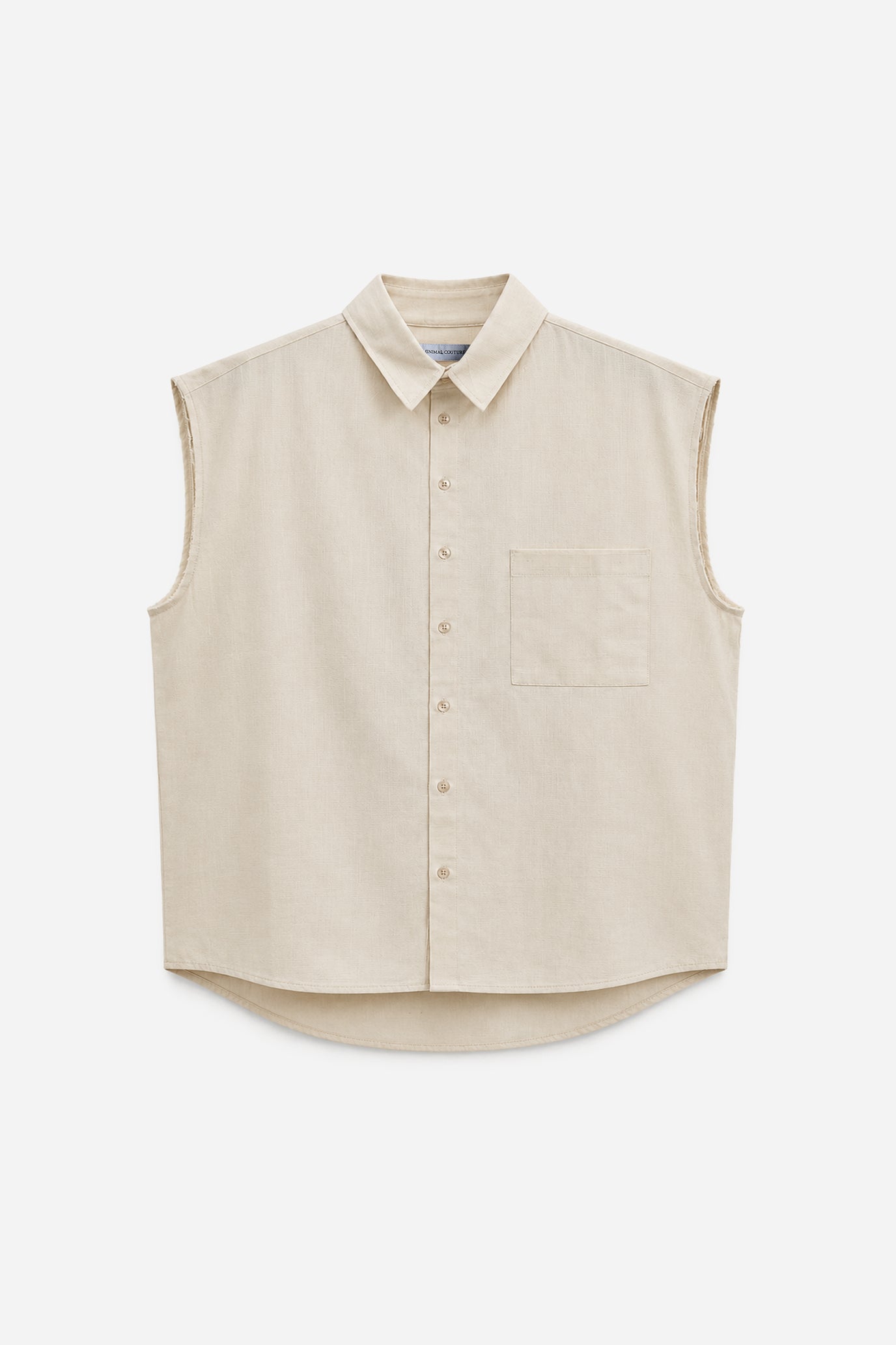 Camicia smanicata “Savior” – Beige