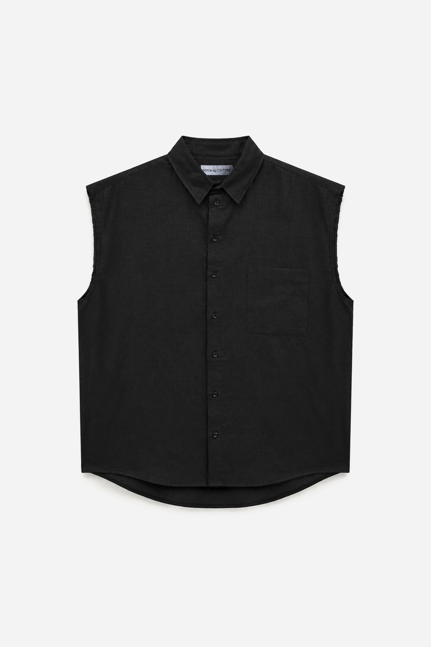 Camicia smanicata “Savior” – Black