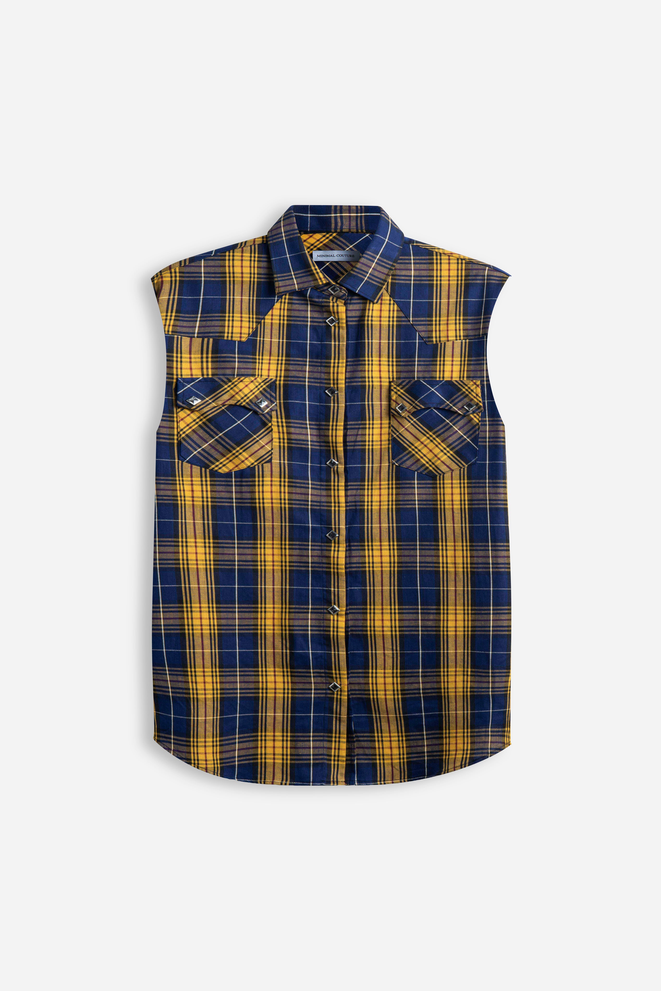 Camicia Smanicata country Yellow